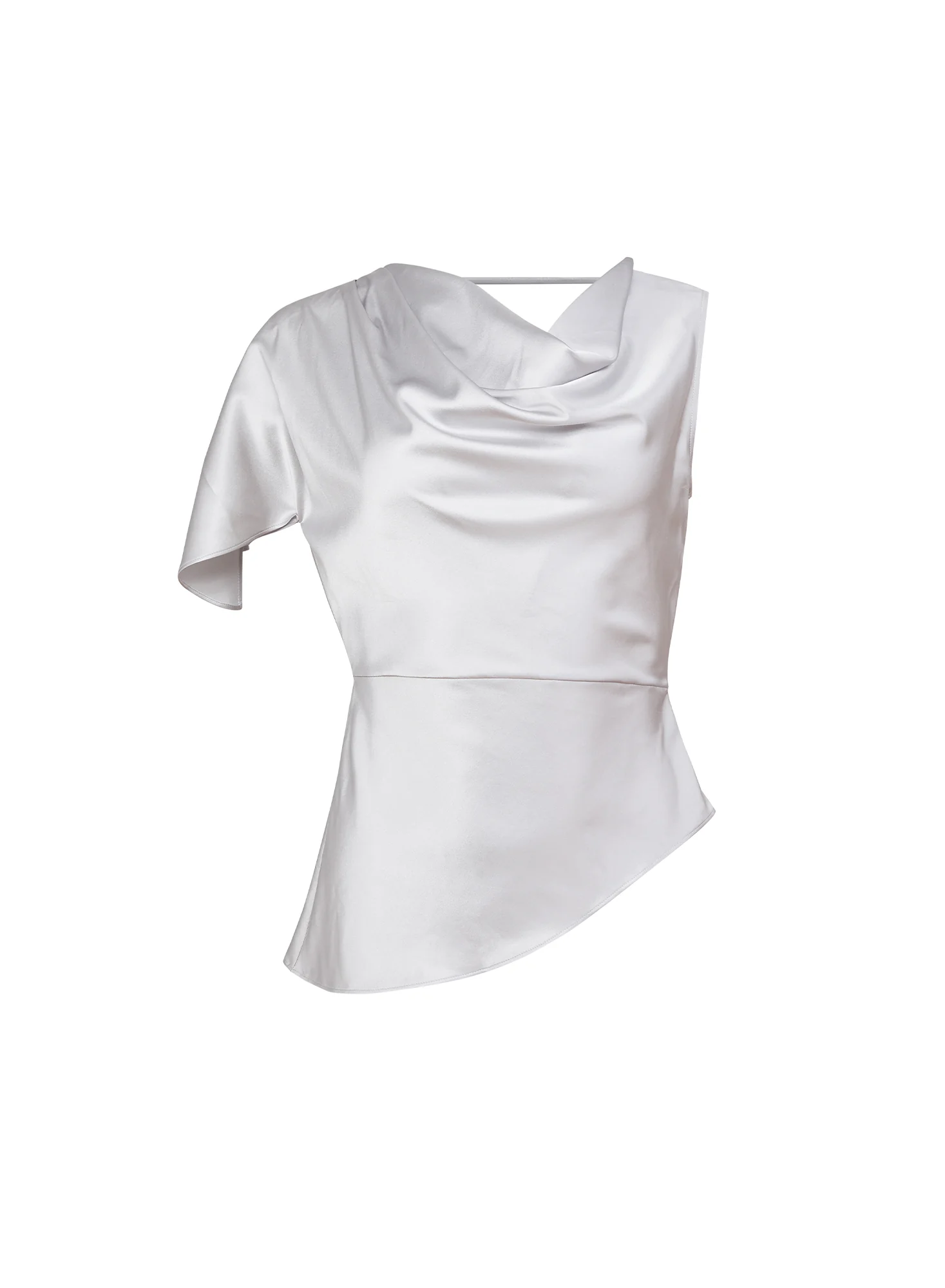 Asymmetrical Silk Top - Image 3