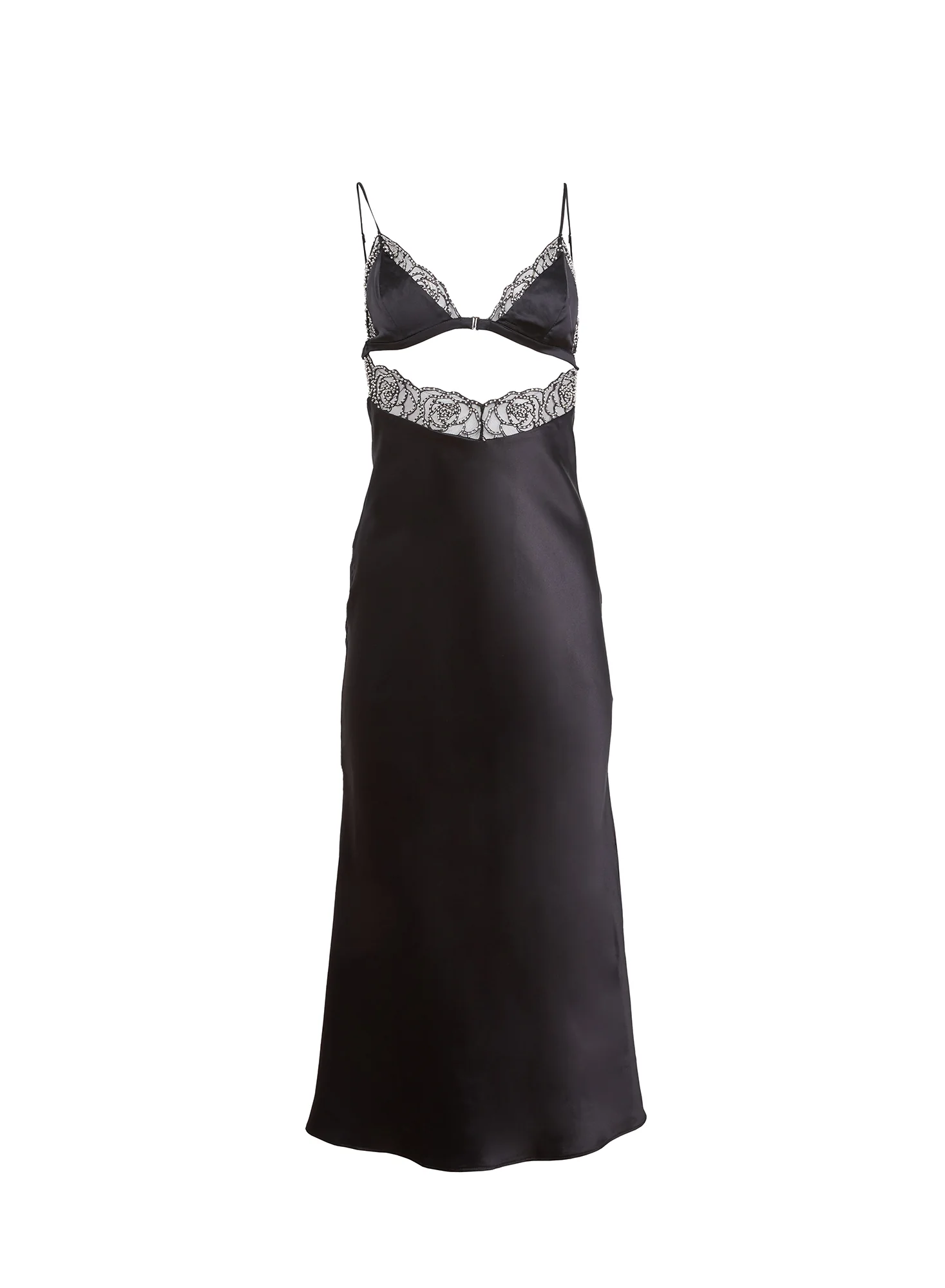 Beaded Rose Slip Dress - Image 4