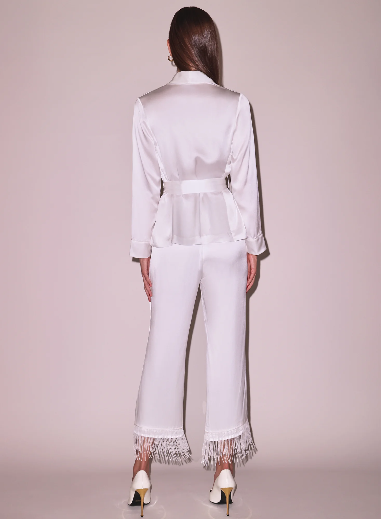 Bianca Fringe Silk Pant - Image 6