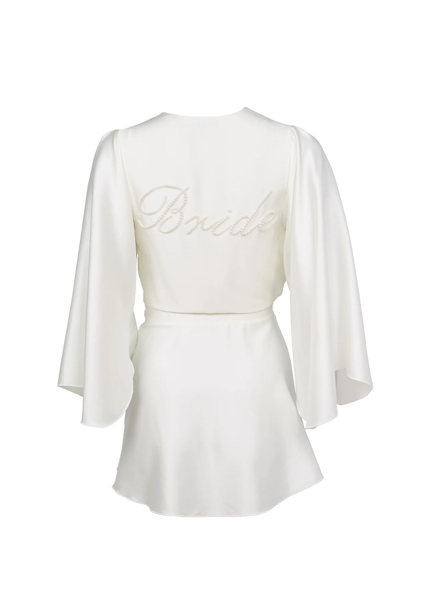 Bride Embroidered Angel Sleeve Robe - Image 3