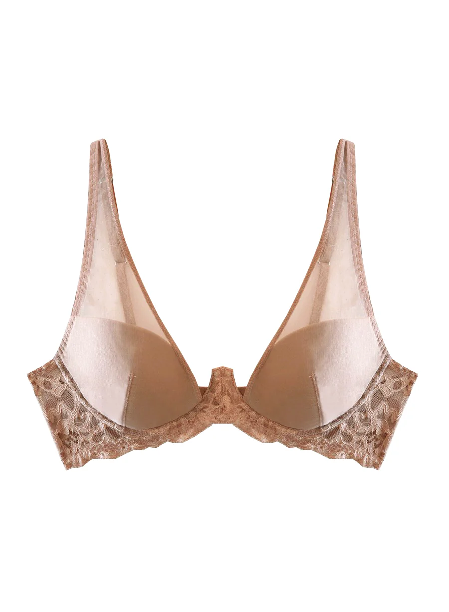 Charlotte Sheer Overlay Demi Bra - Image 3