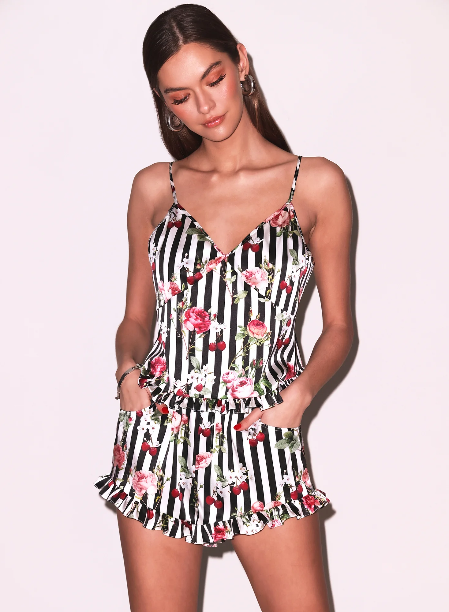 Cherry Rose Ruffle Cami - Image 6