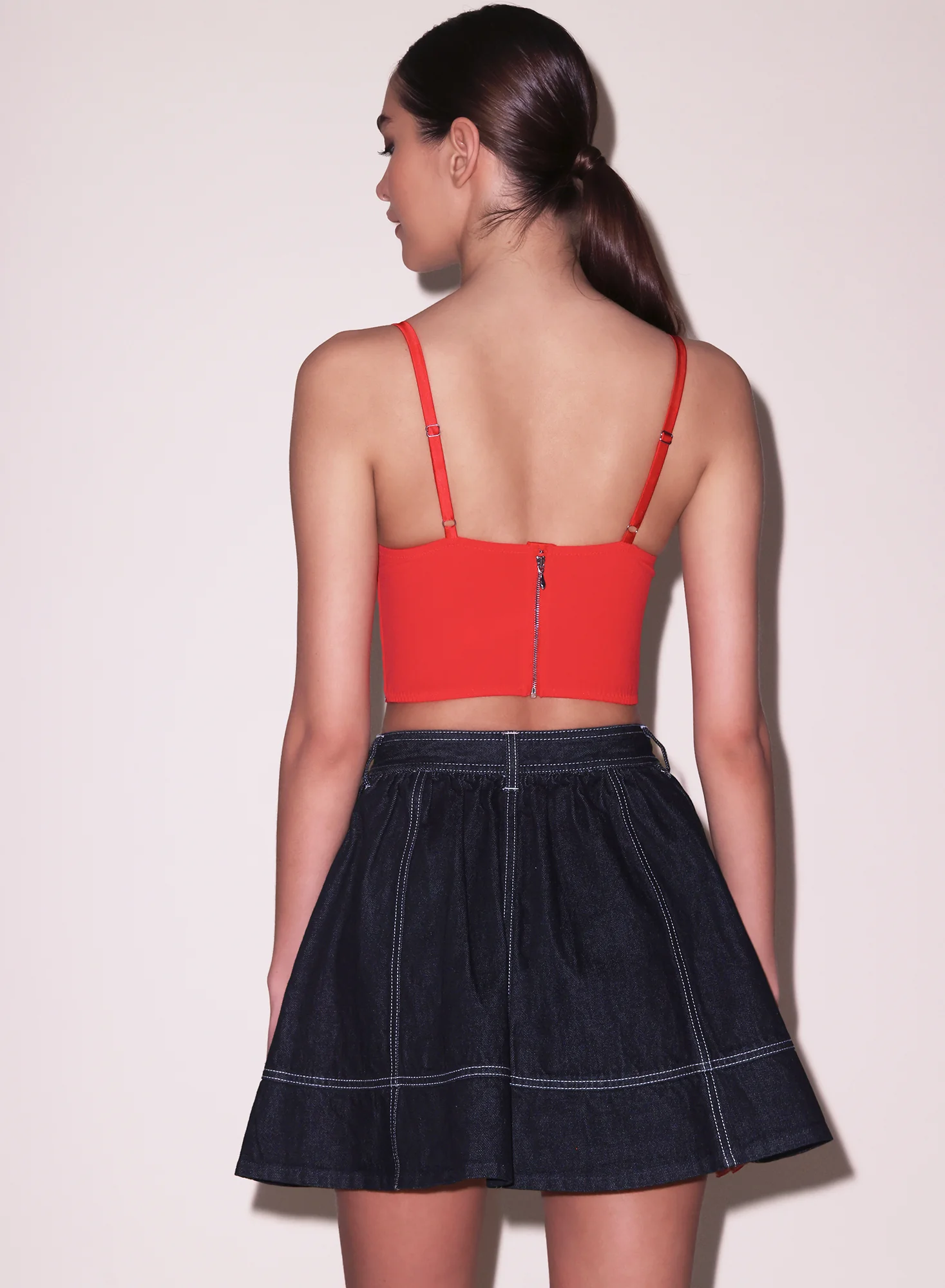 Denim Flare Skirt - Image 3