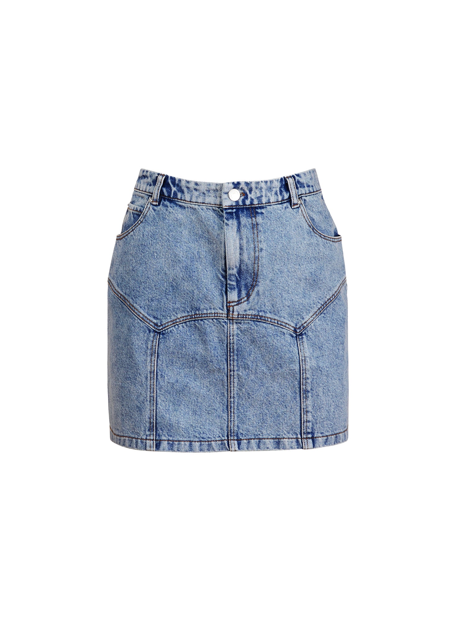 Denim Garter Skirt - Image 8