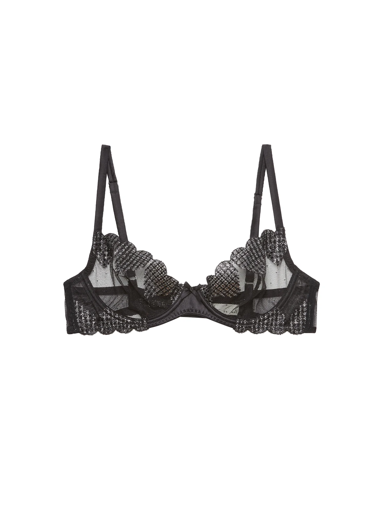 Heart Embroidery Demi Bra - Image 2
