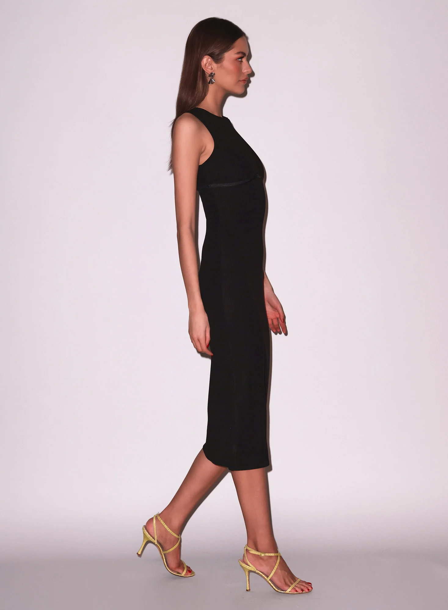 Hourglass Rib Midi Dress - Image 5