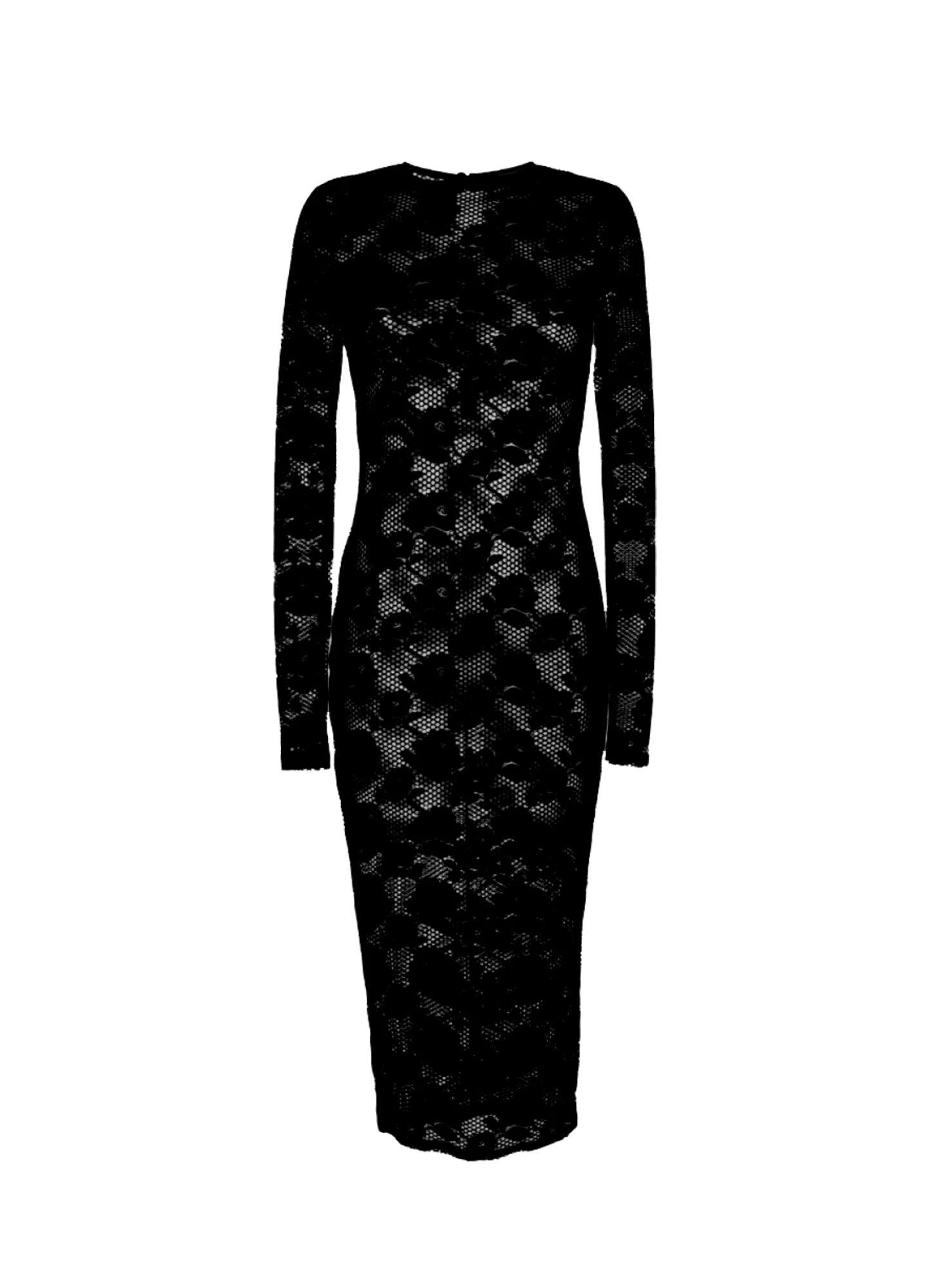 Le Stretch Lace Long Sleeve Dress - Image 3