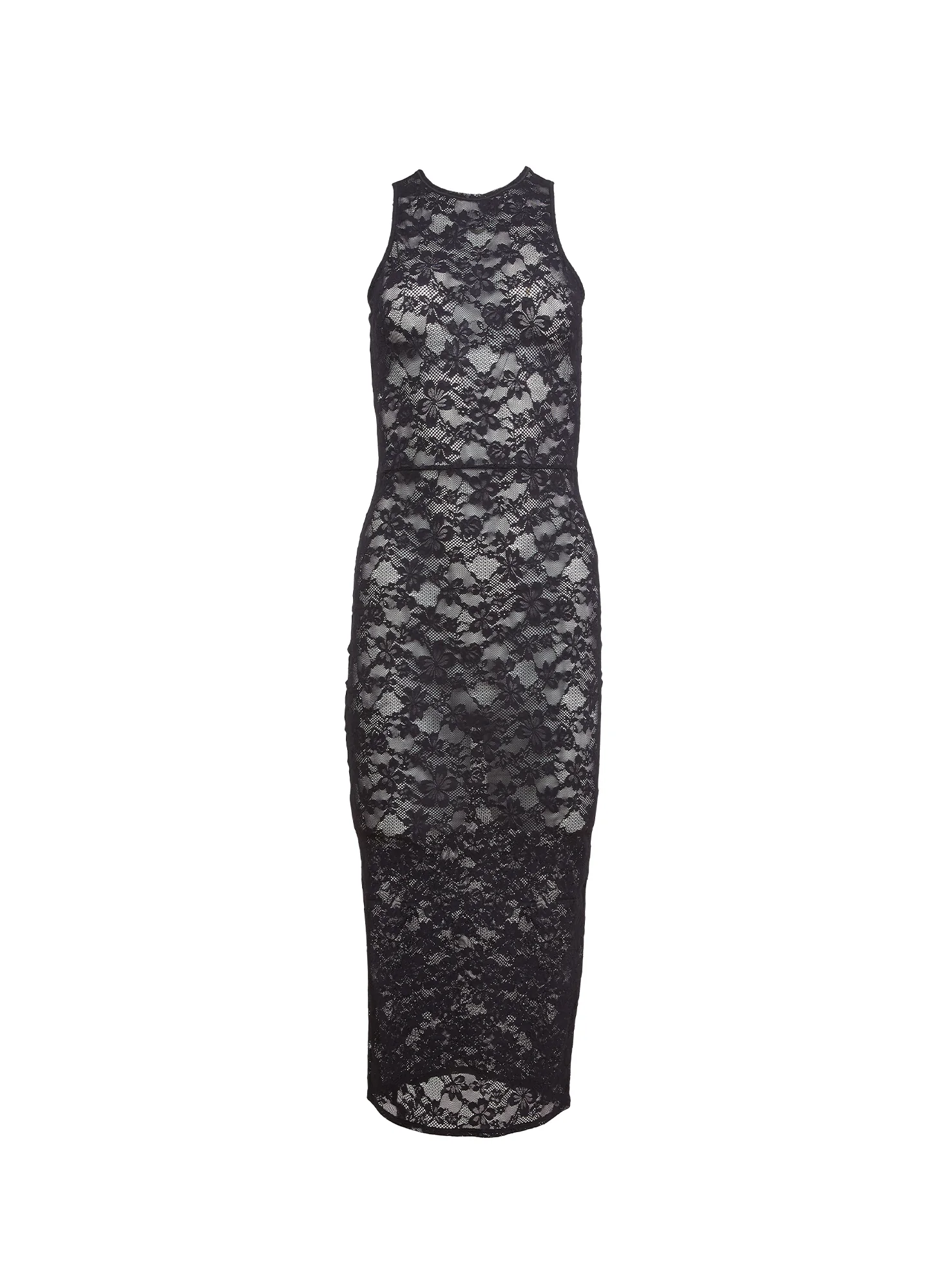 Le Stretch Lace Racer Tank Dress - Image 5