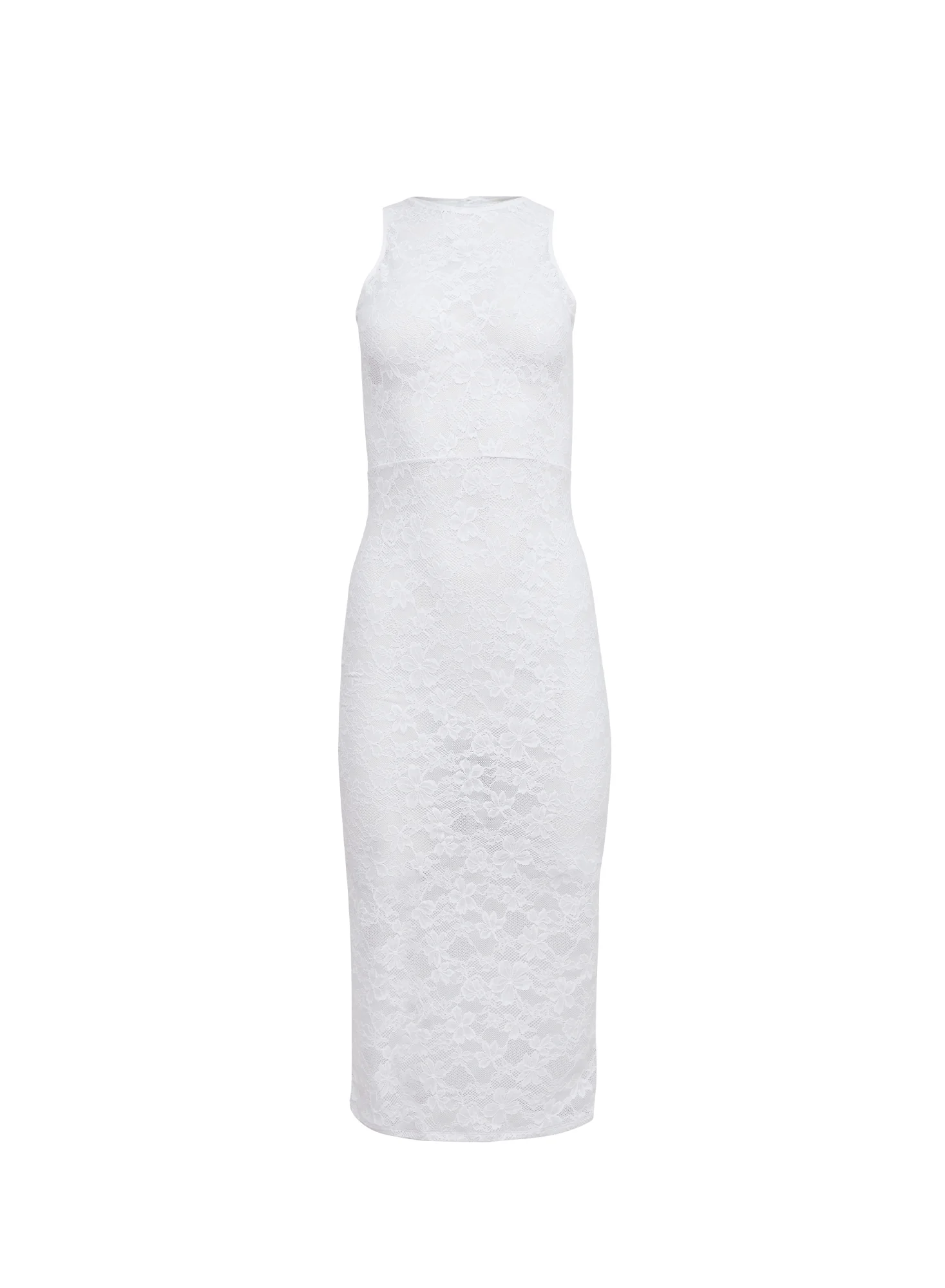Le Stretch Lace Racer Tank Dress - Image 3