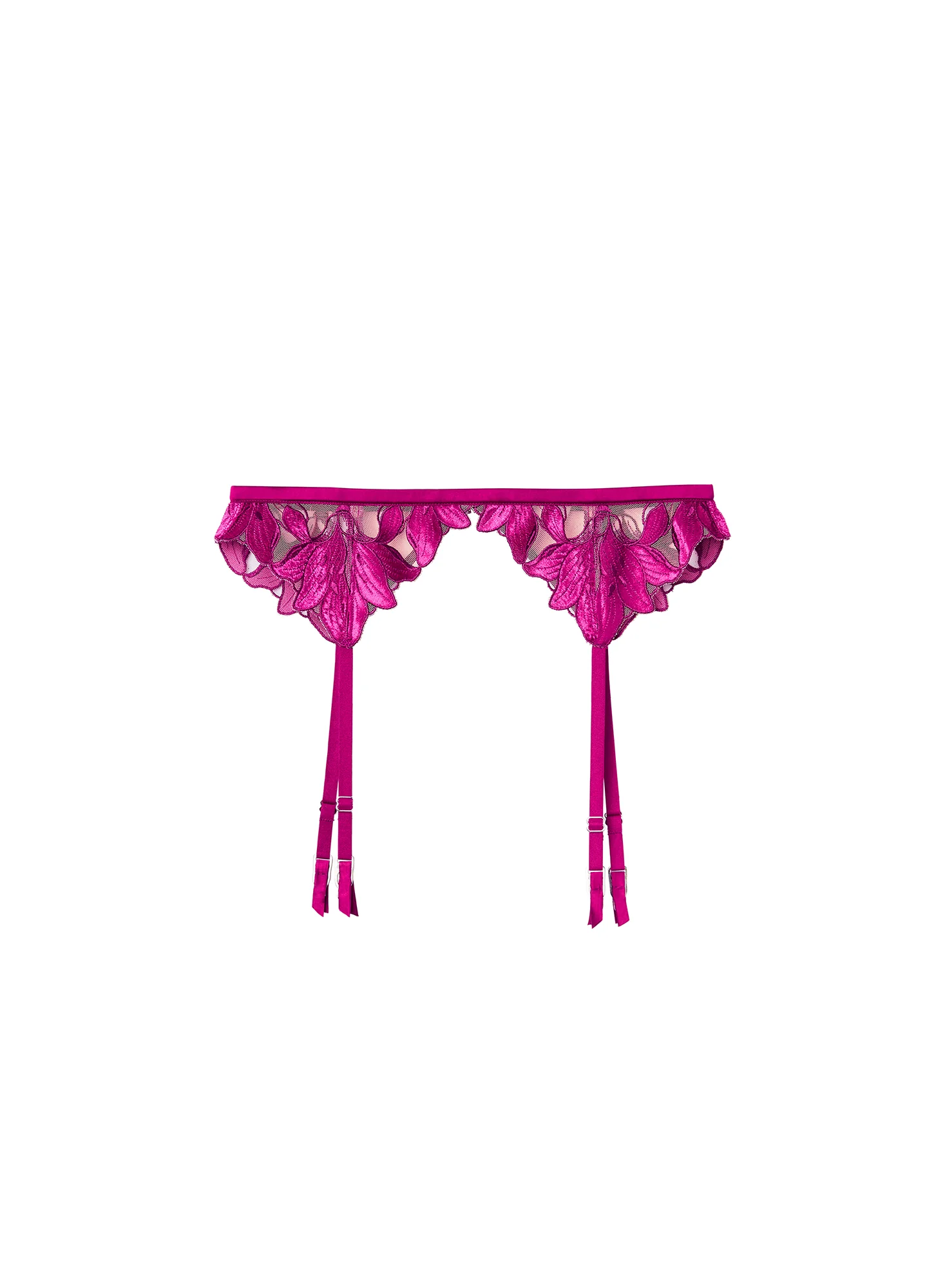Lily Embroidery Garter Belt - Image 3