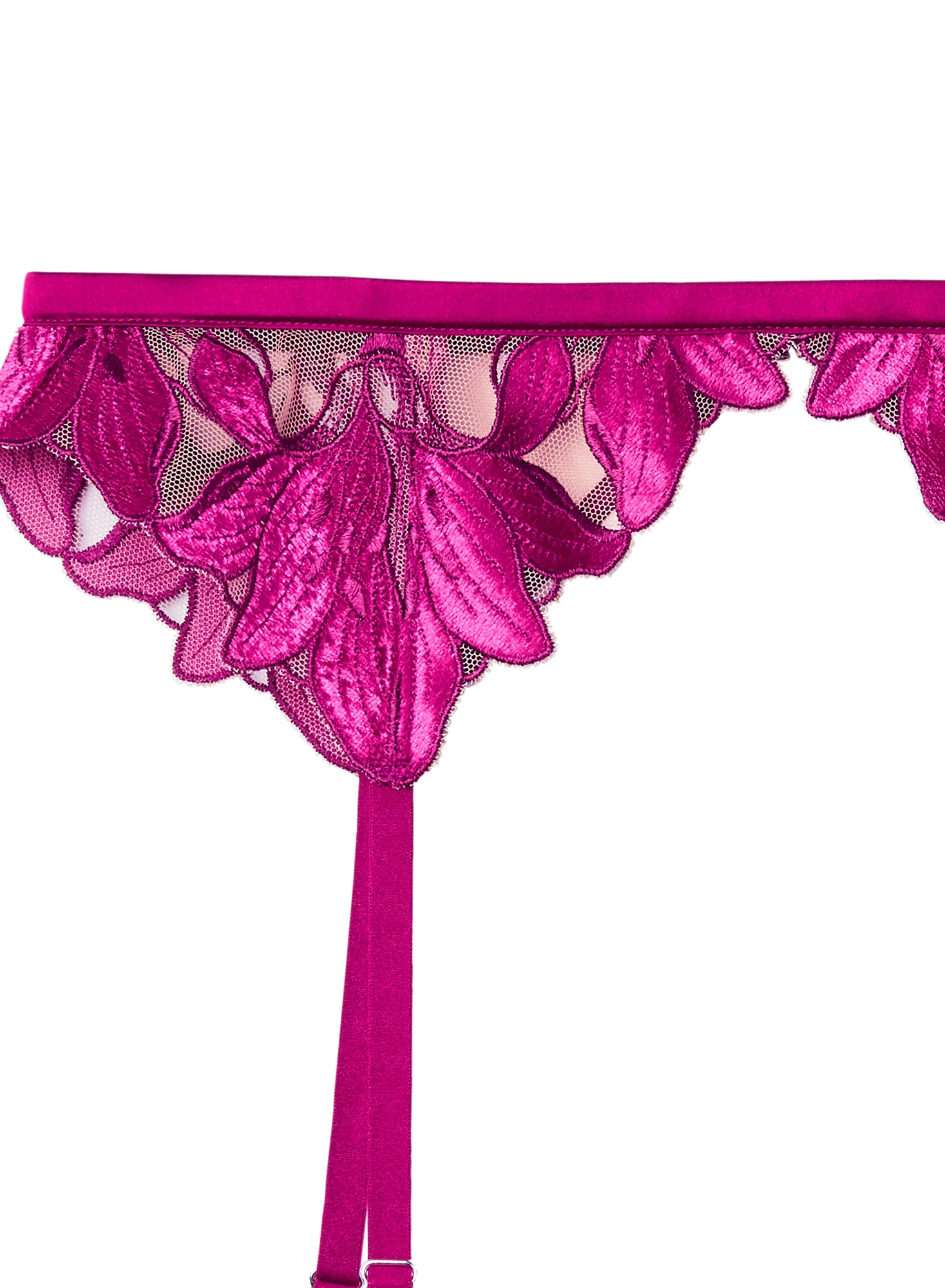 Lily Embroidery Garter Belt - Image 5