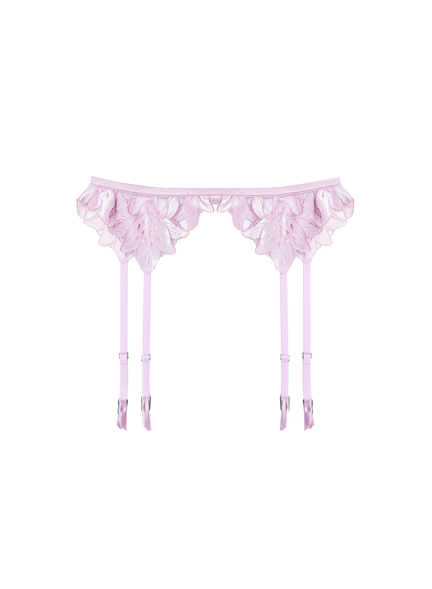 Lily Embroidery Garter Belt - Image 2