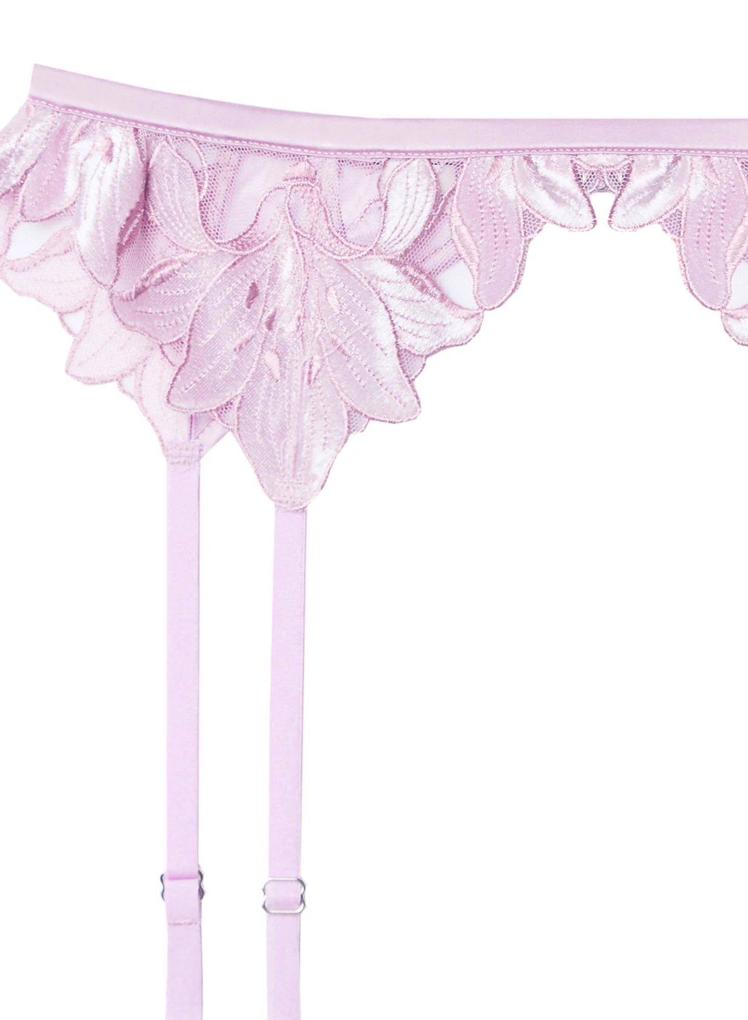 Lily Embroidery Garter Belt - Image 5