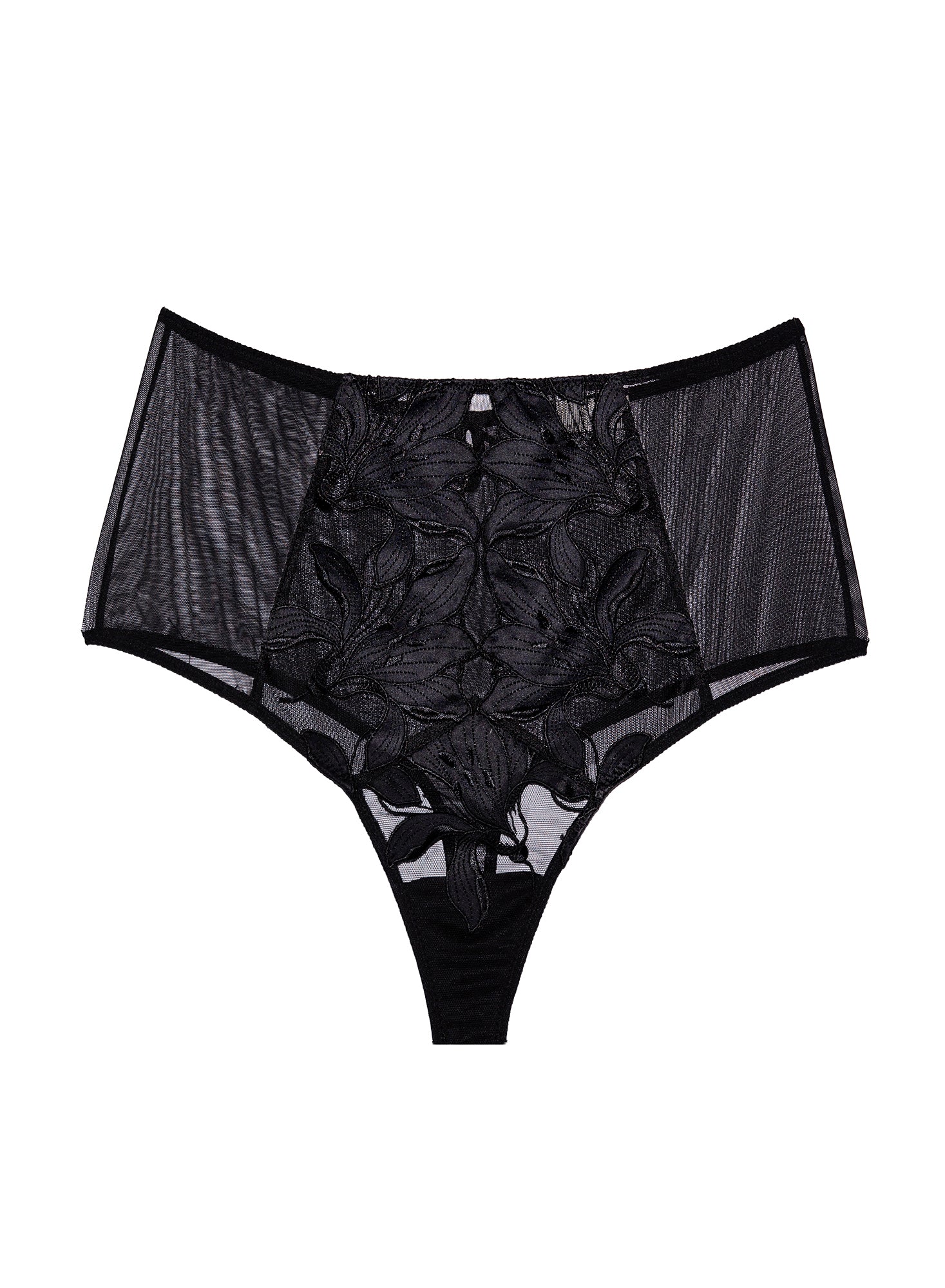 Lily Embroidery High Waist Thong - Image 4