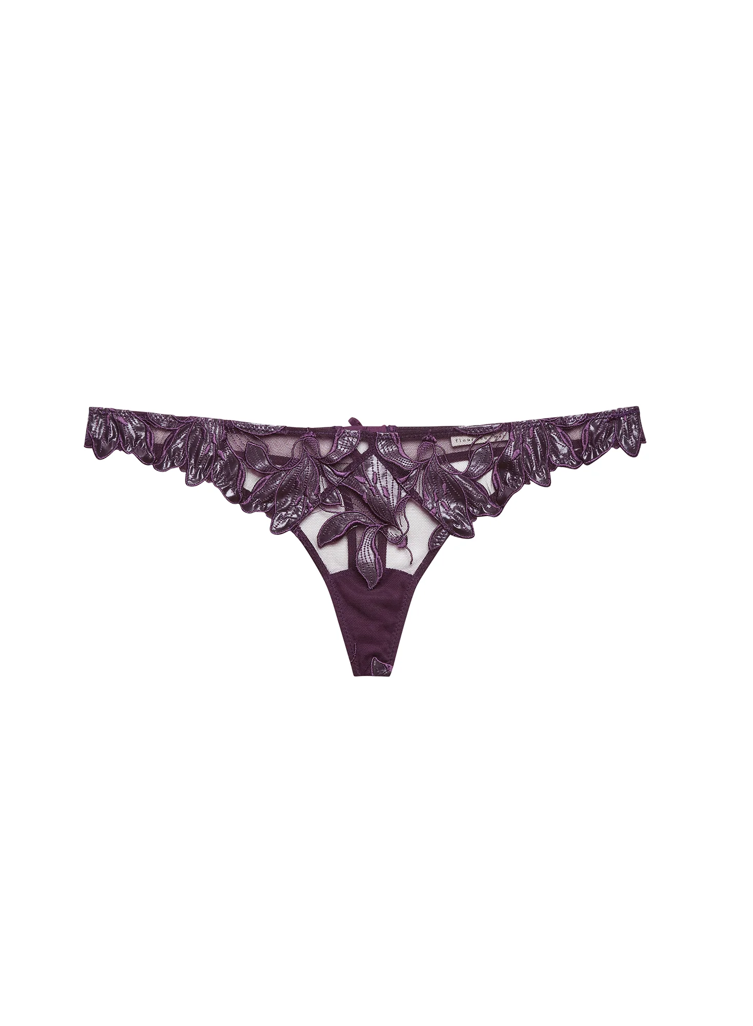 Lily Embroidery Hipster Thong - Image 3