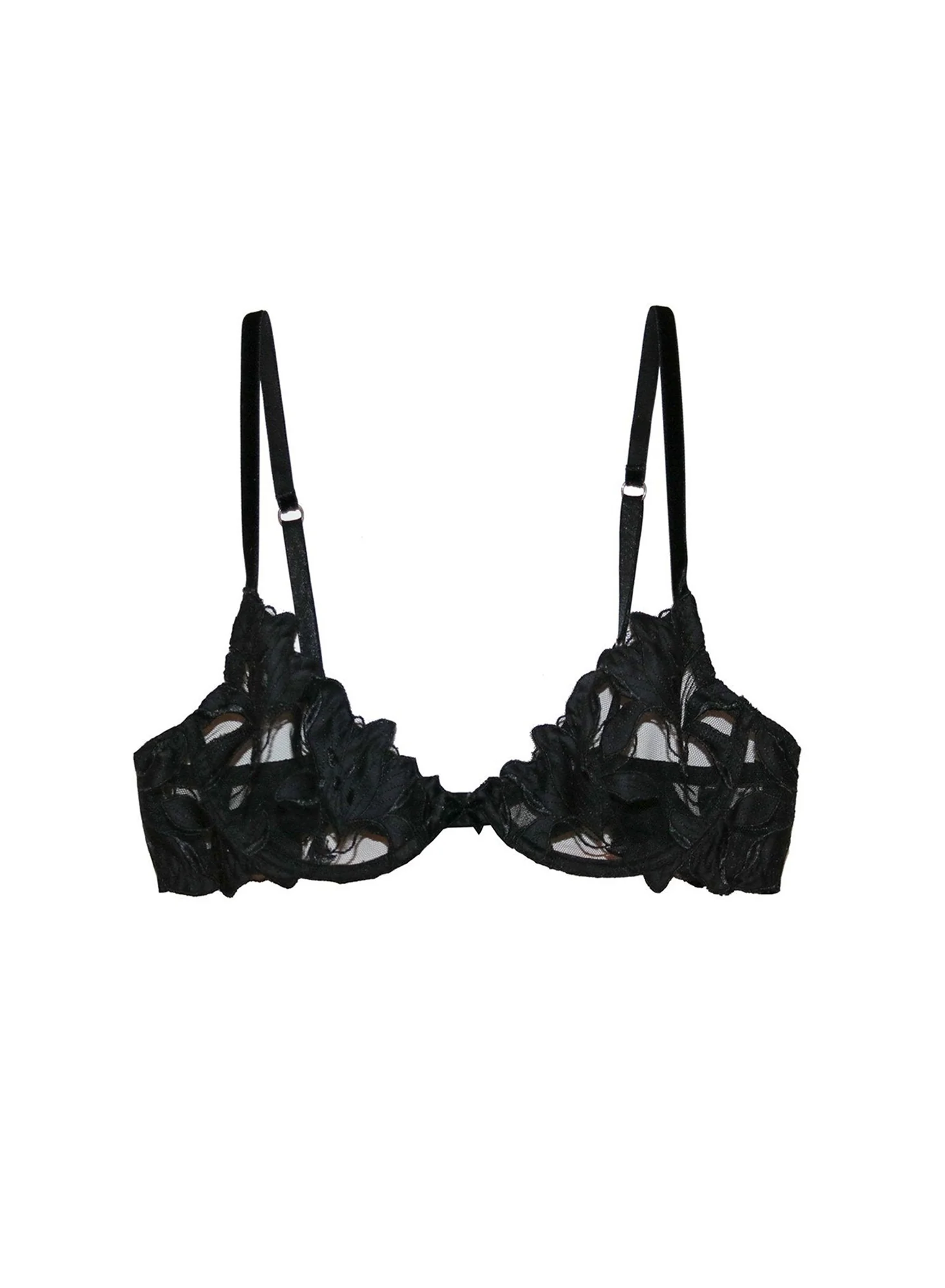Lily Embroidery Plunge Demi Bra - Image 3