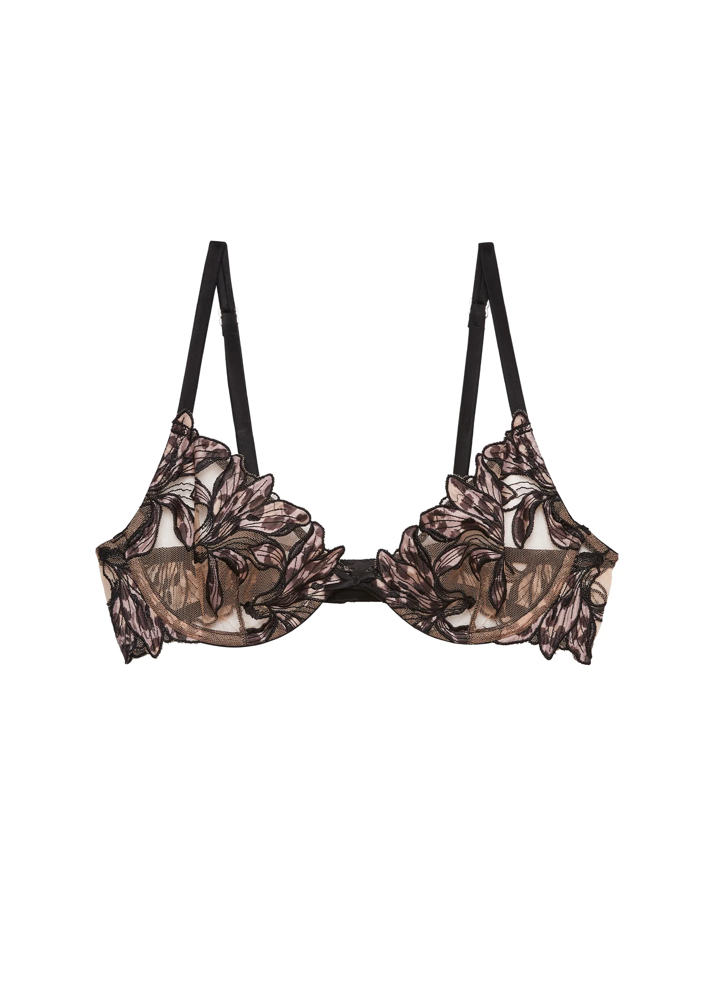 Lily Embroidery Plunge Demi Bra - Image 4