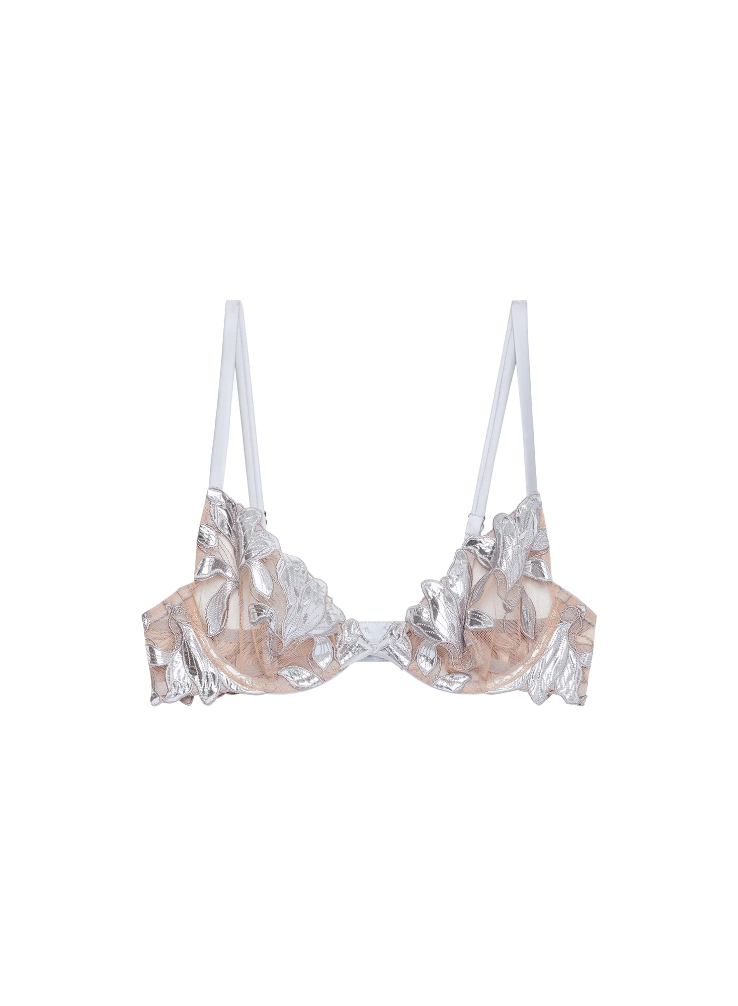 Lily Embroidery Plunge Demi Bra - Image 3