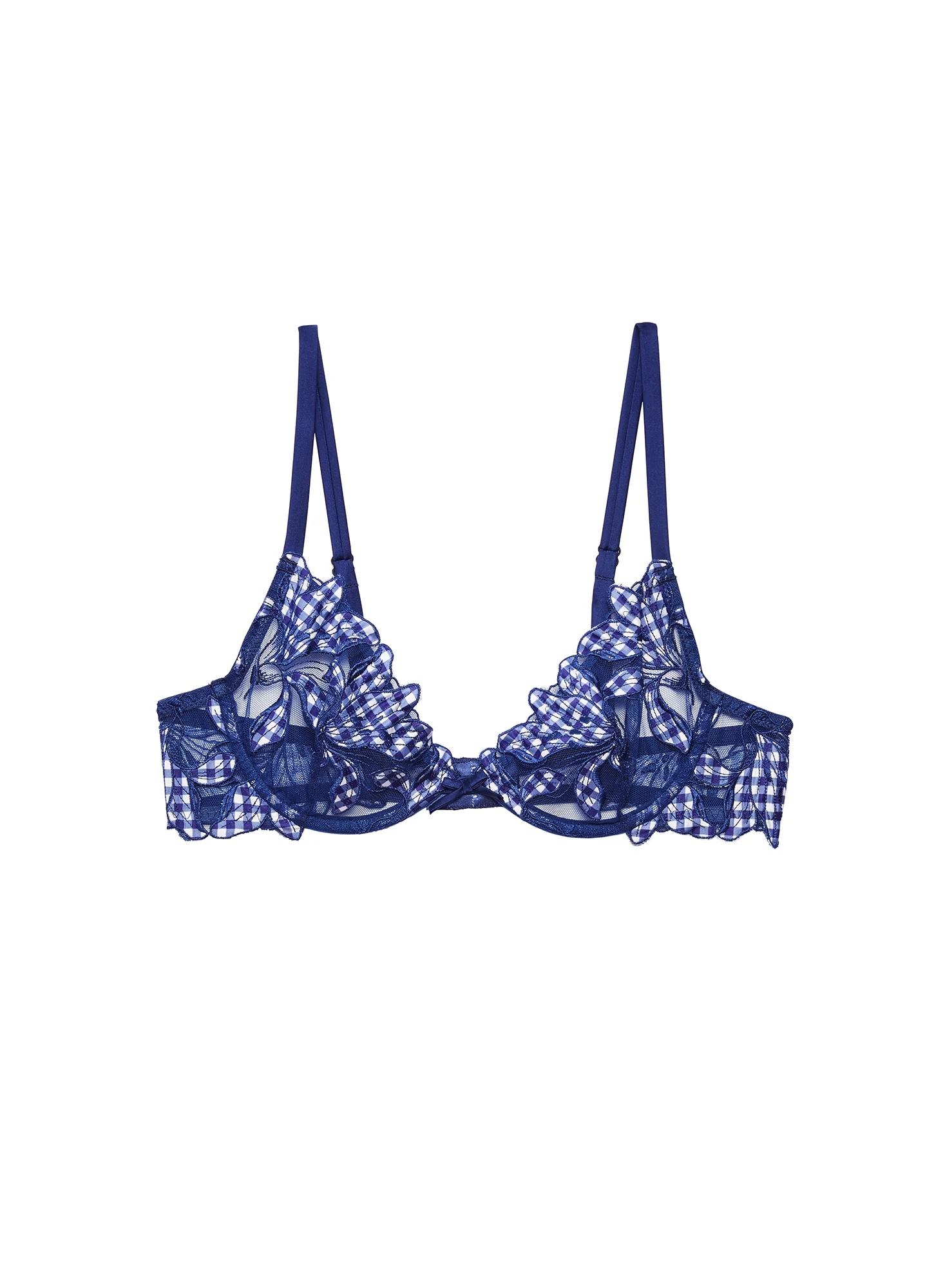 Lily Embroidery Plunge Demi Bra - Image 2