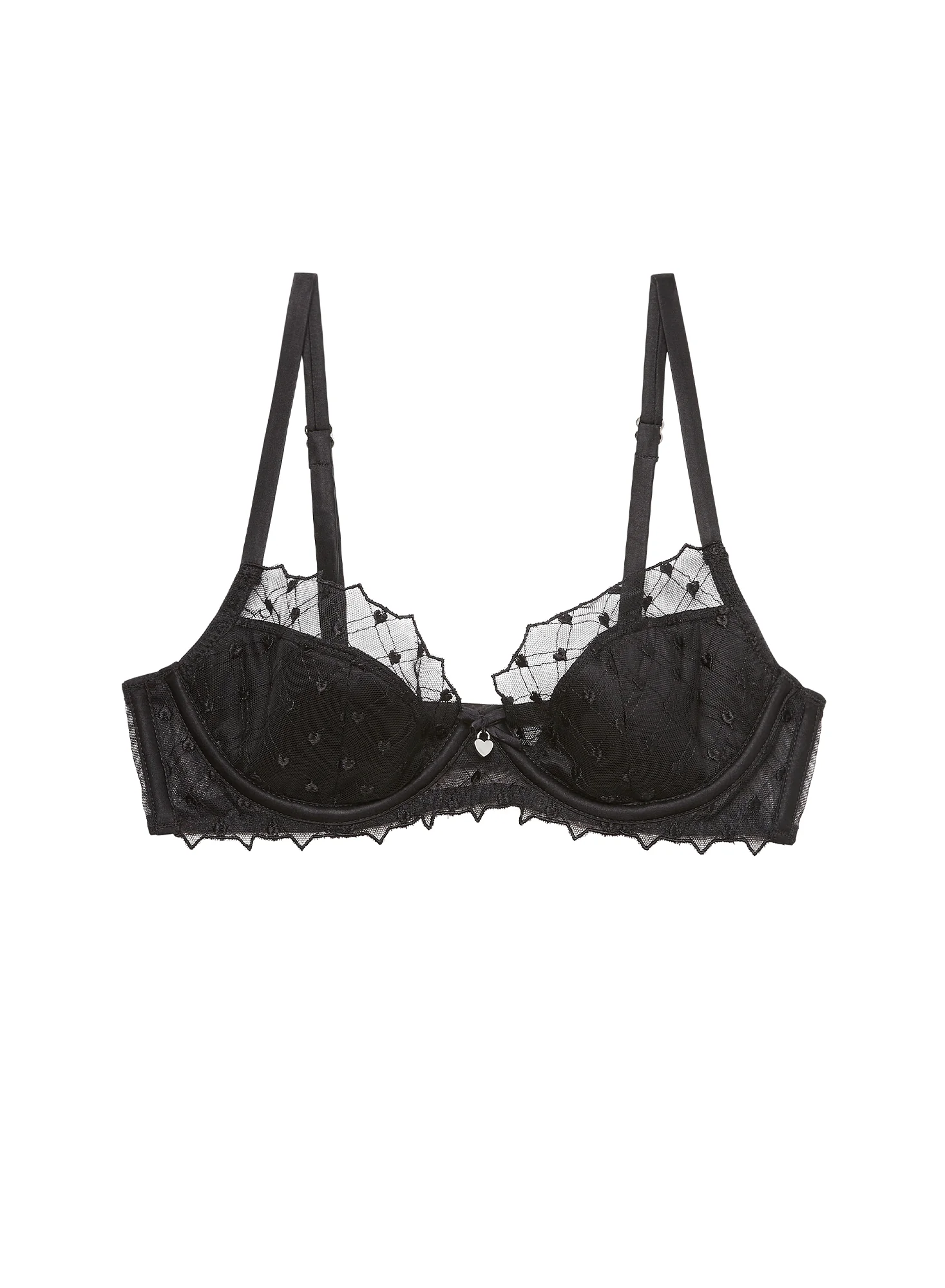 Love Lock Embroidery Half Lined Bra - Image 3