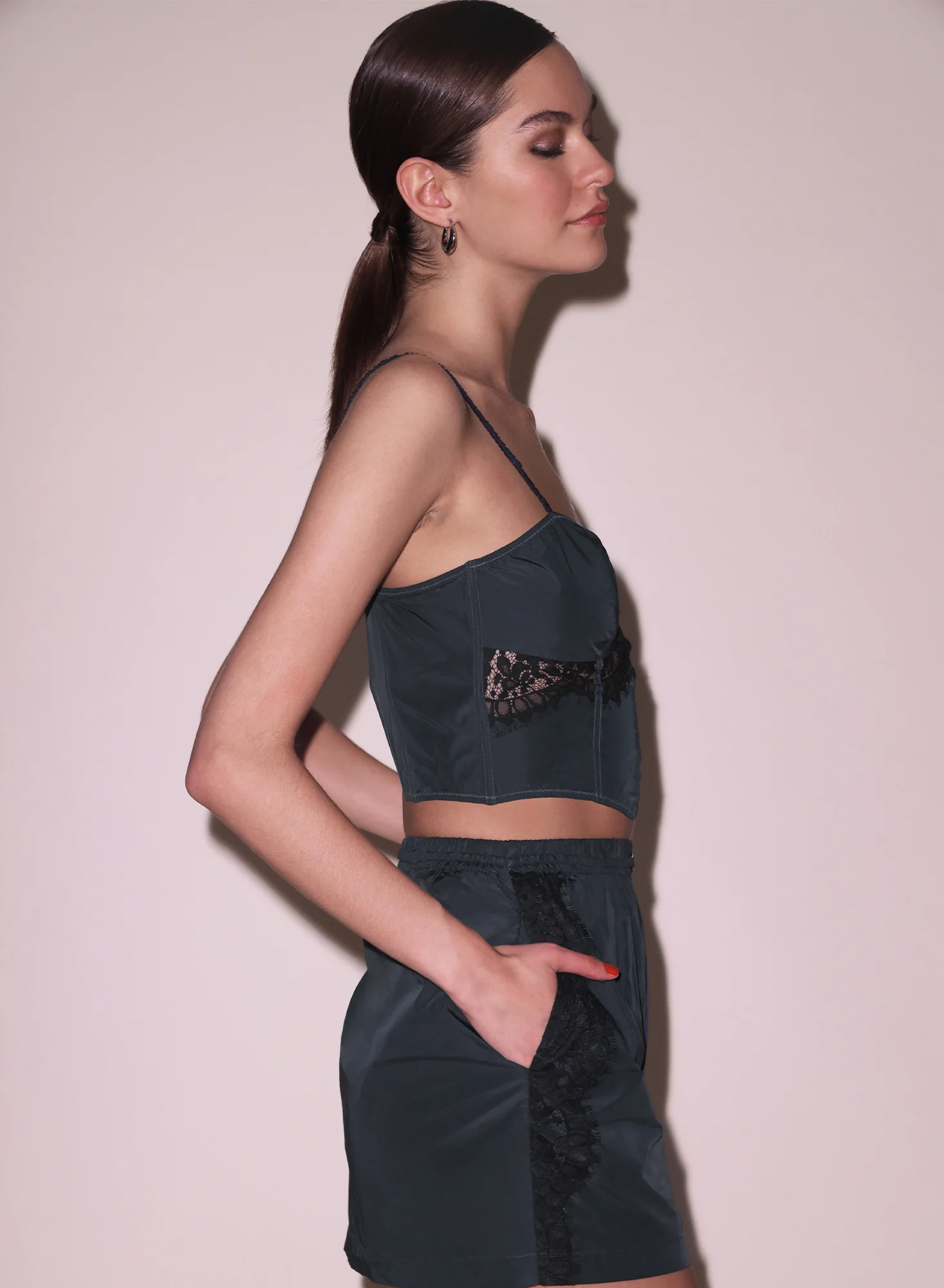 Nylon & Lace Bustier - Image 5