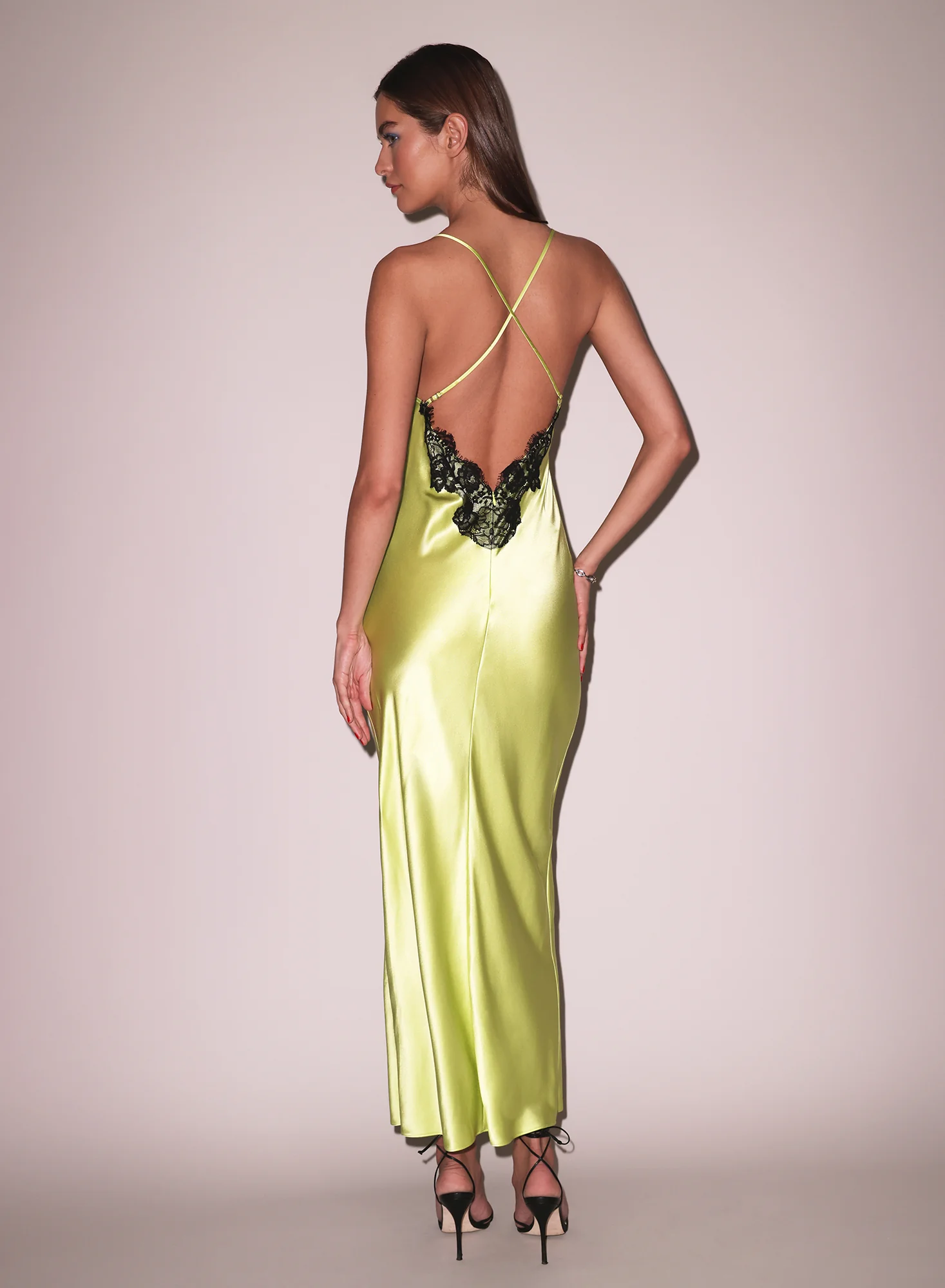 Open Back Maxi Slip Dress