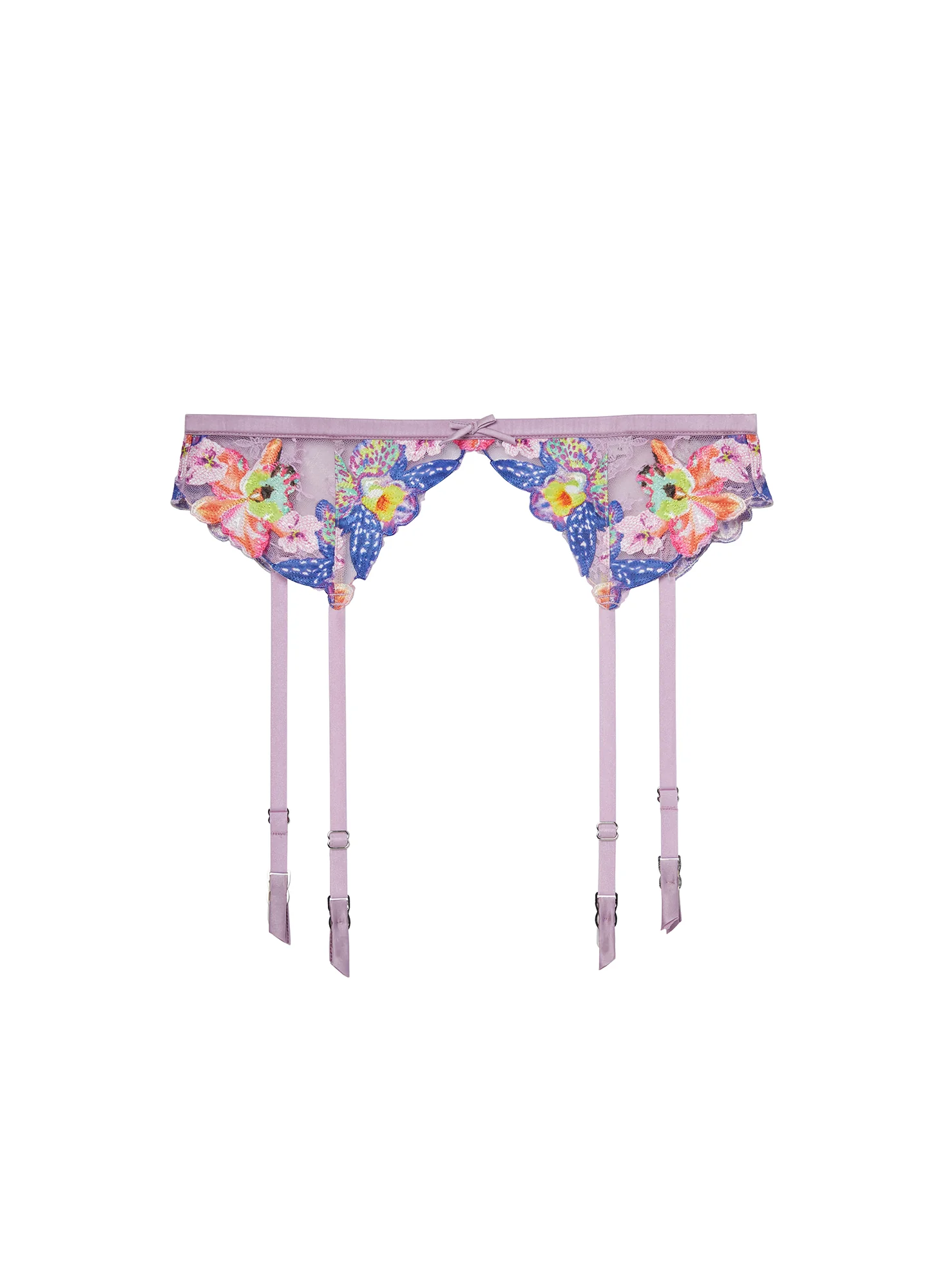Orchid Embroidery Garter Belt - Image 2
