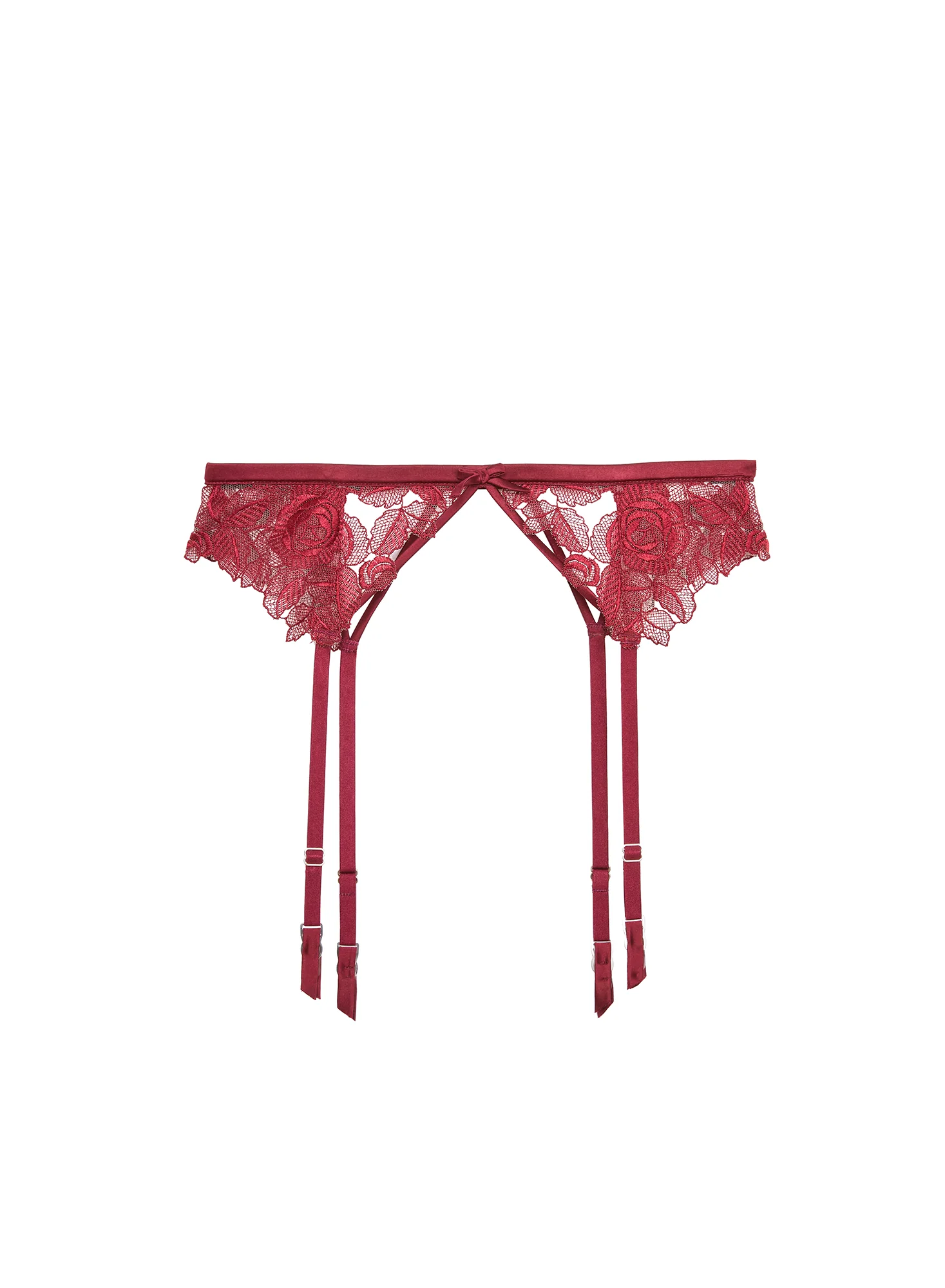 Rose Embroidery Garter Belt - Image 3