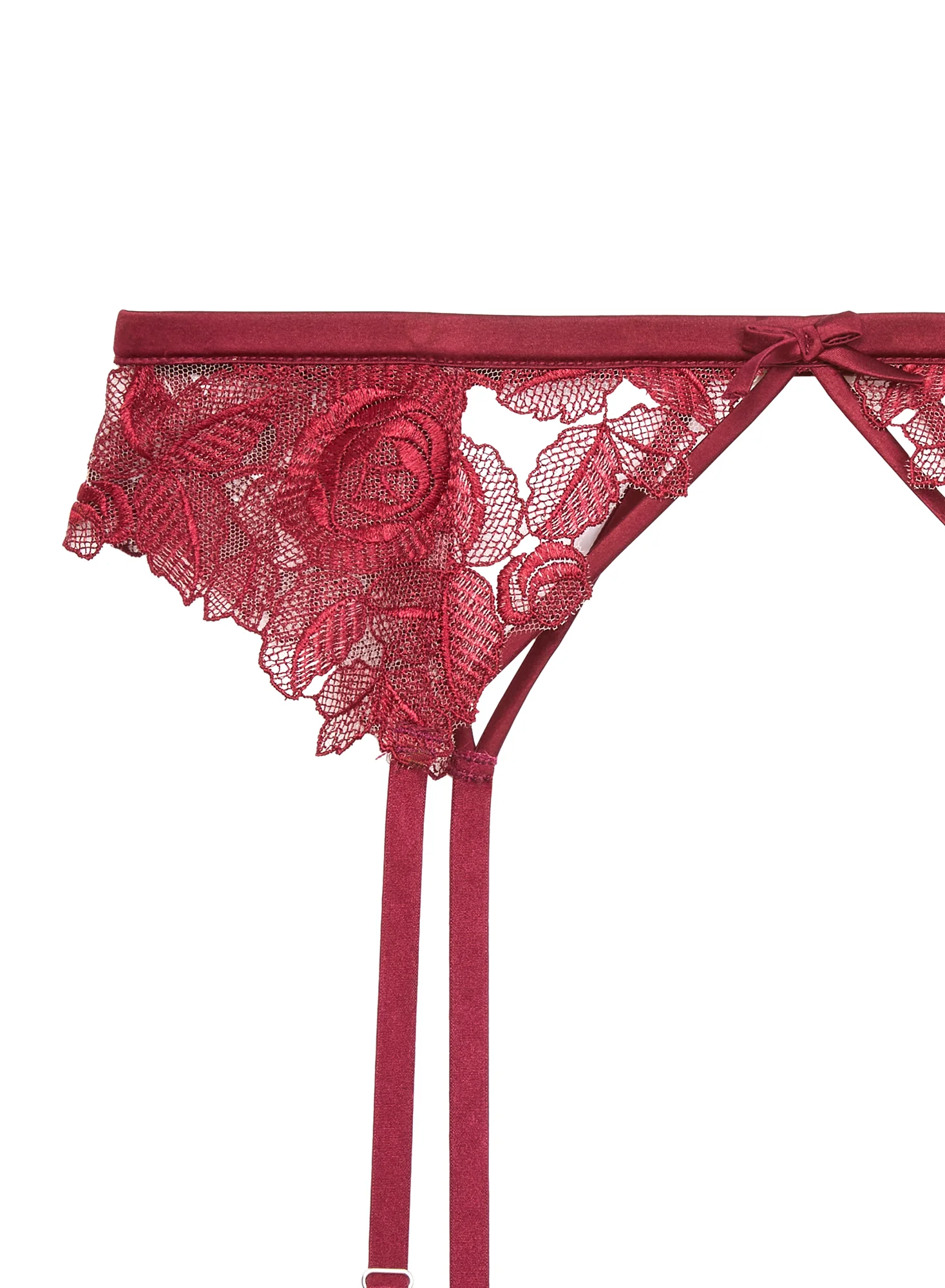 Rose Embroidery Garter Belt - Image 5