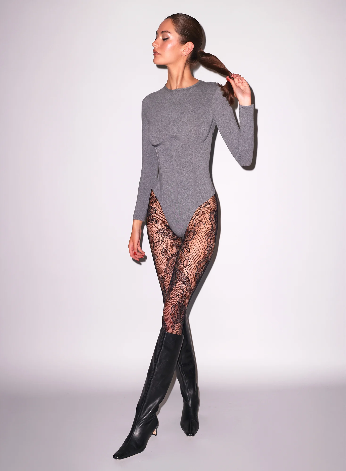 Rose Lace Tights - Image 9