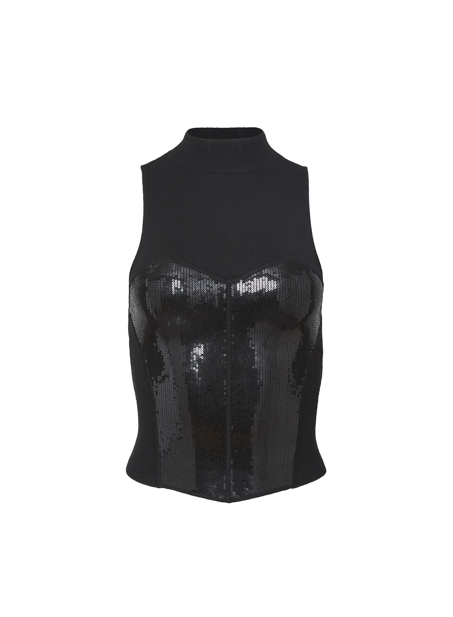 Sequin Knit Bustier Top - Image 4
