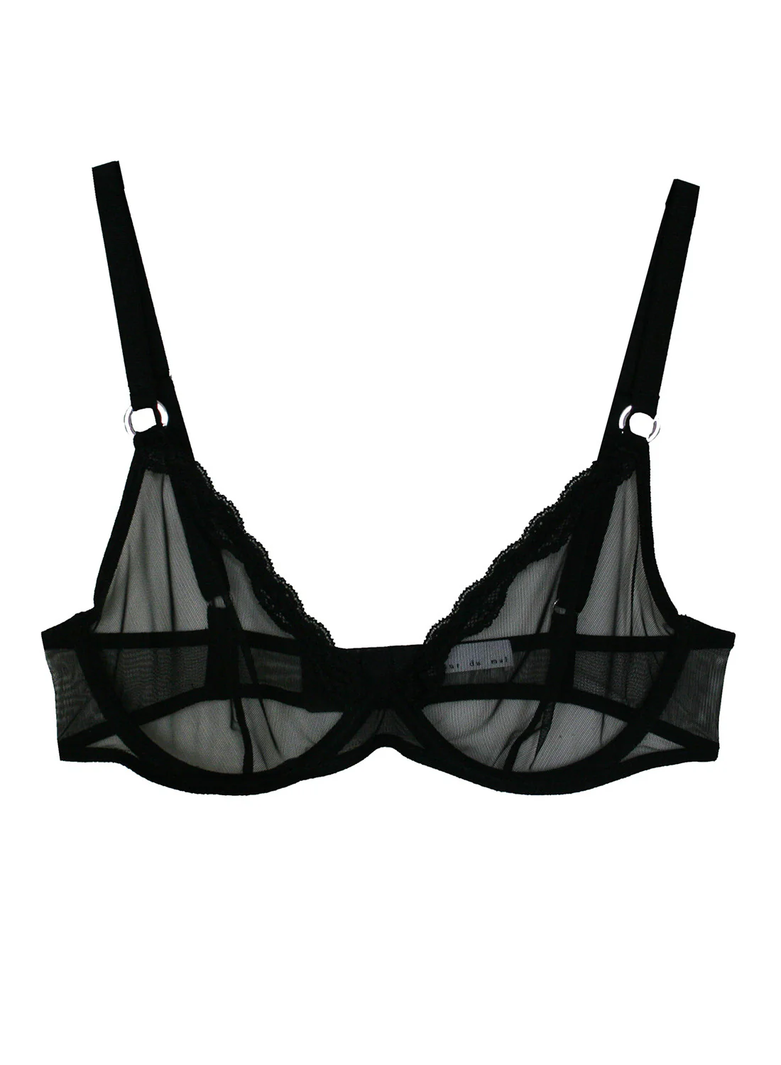 Sheer Tulle Demi Bra - Image 3