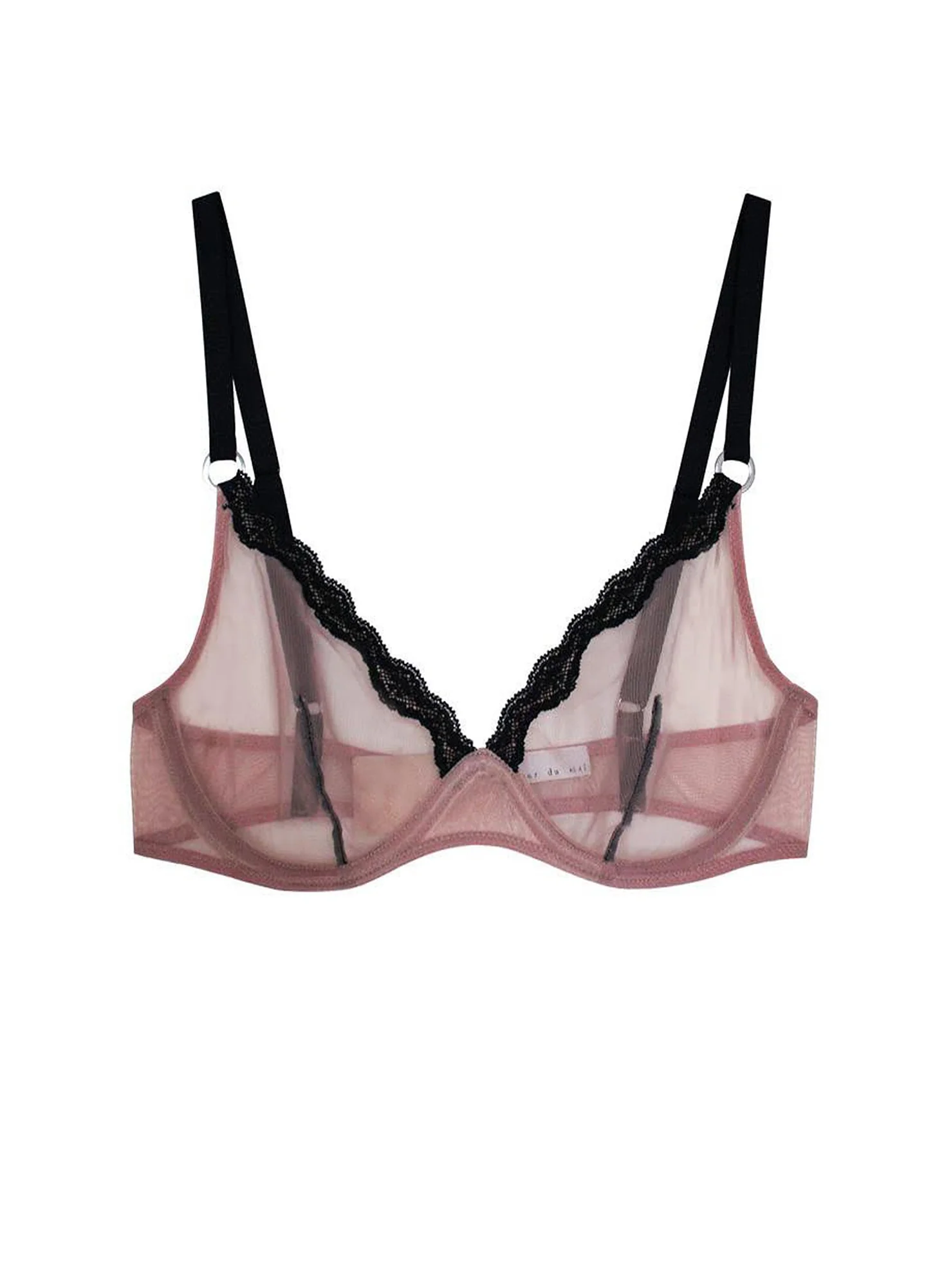 Sheer Tulle Demi Bra - Image 3