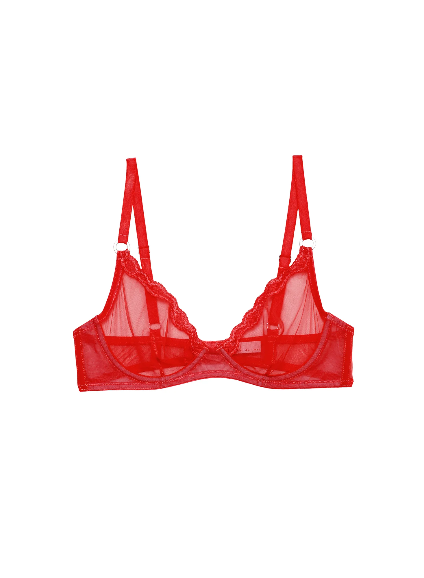 Sheer Tulle Demi Bra - Image 3