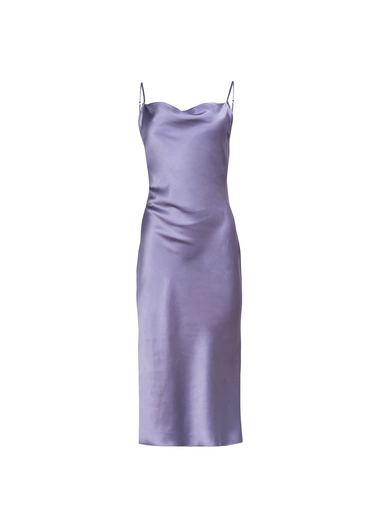 Silk Cowl Slip Dress - Image 4