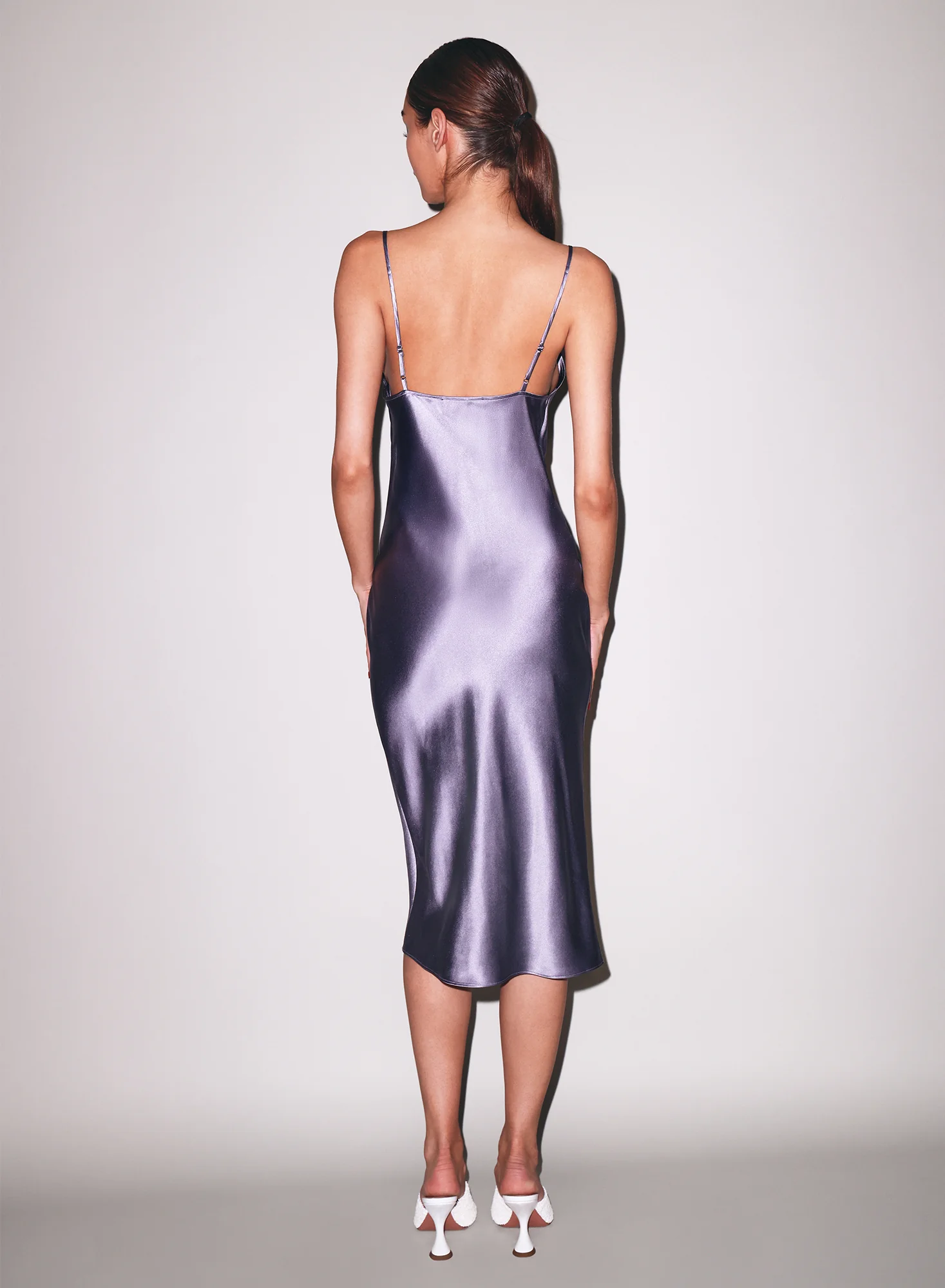 Silk Cowl Slip Dress - Image 6