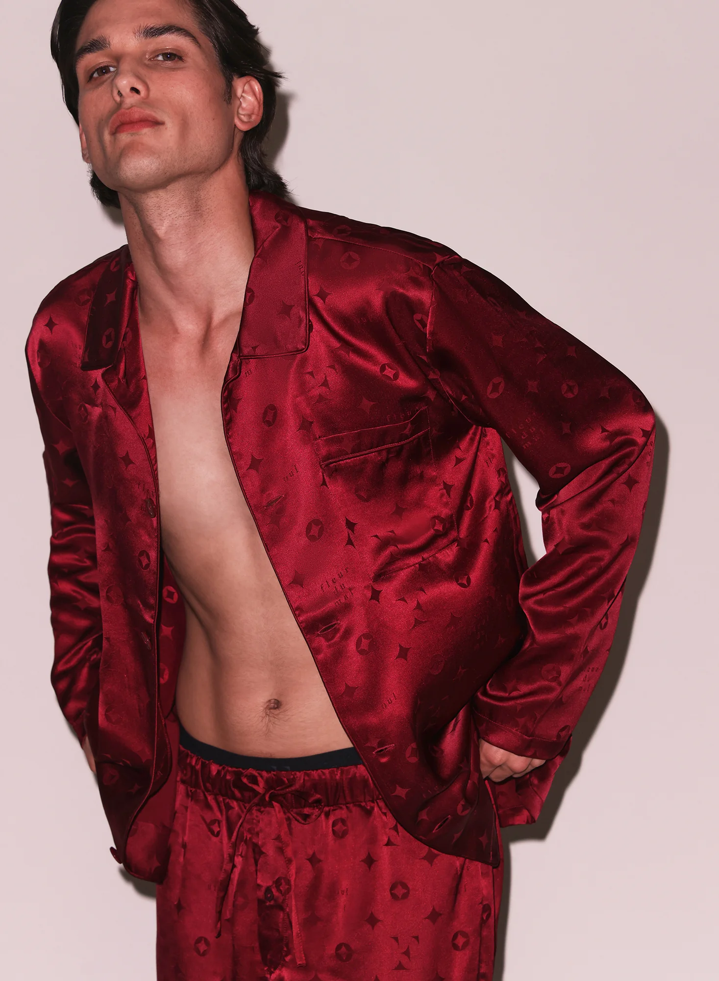 Silk Jacquard PJ Top - Image 3