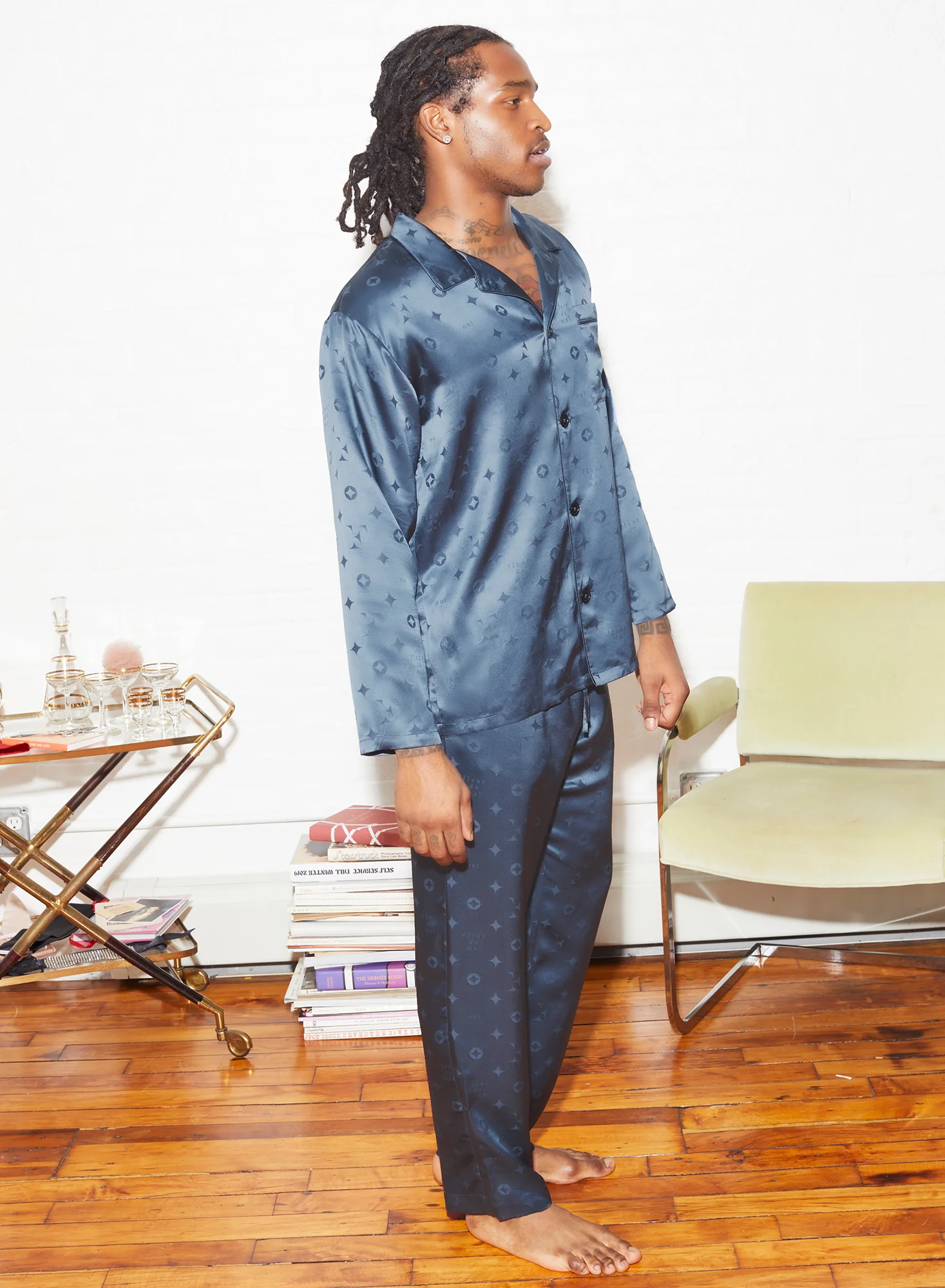 Silk Jacquard PJ Top - Image 5