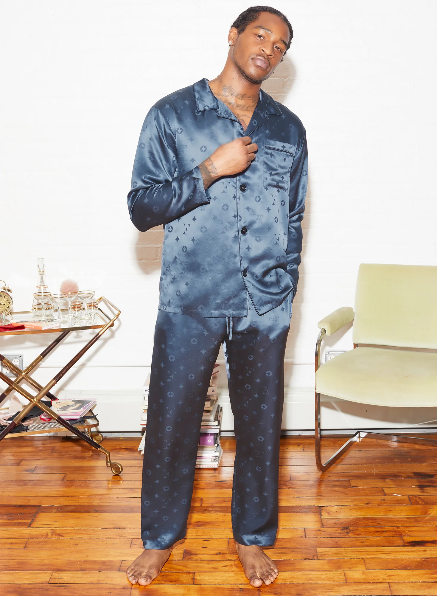 Silk Jacquard PJ Top - Image 8
