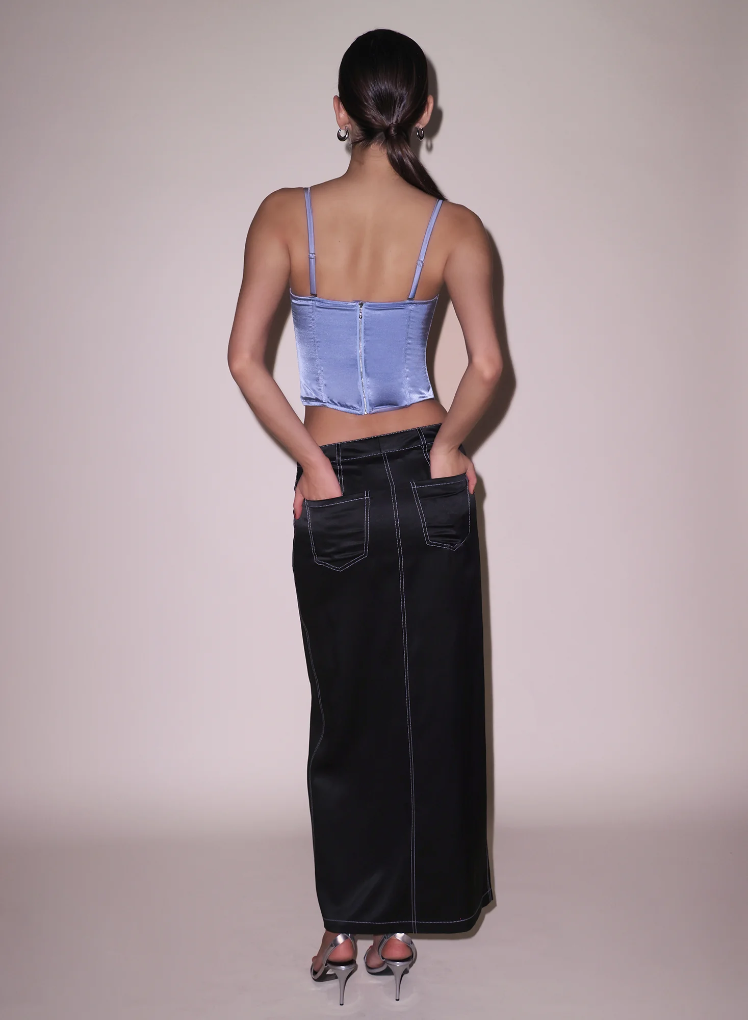 Silk Maxi Skirt - Image 6