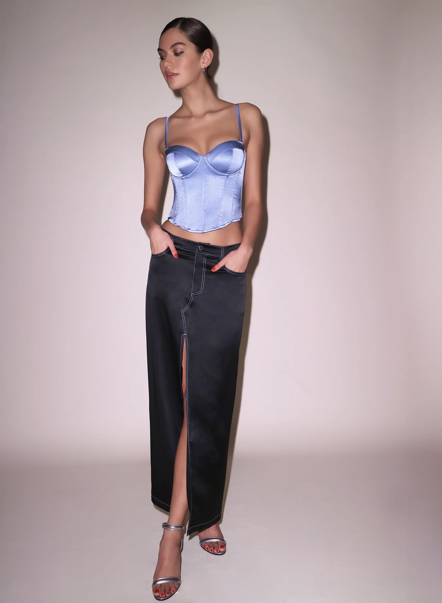 Silk Maxi Skirt - Image 7