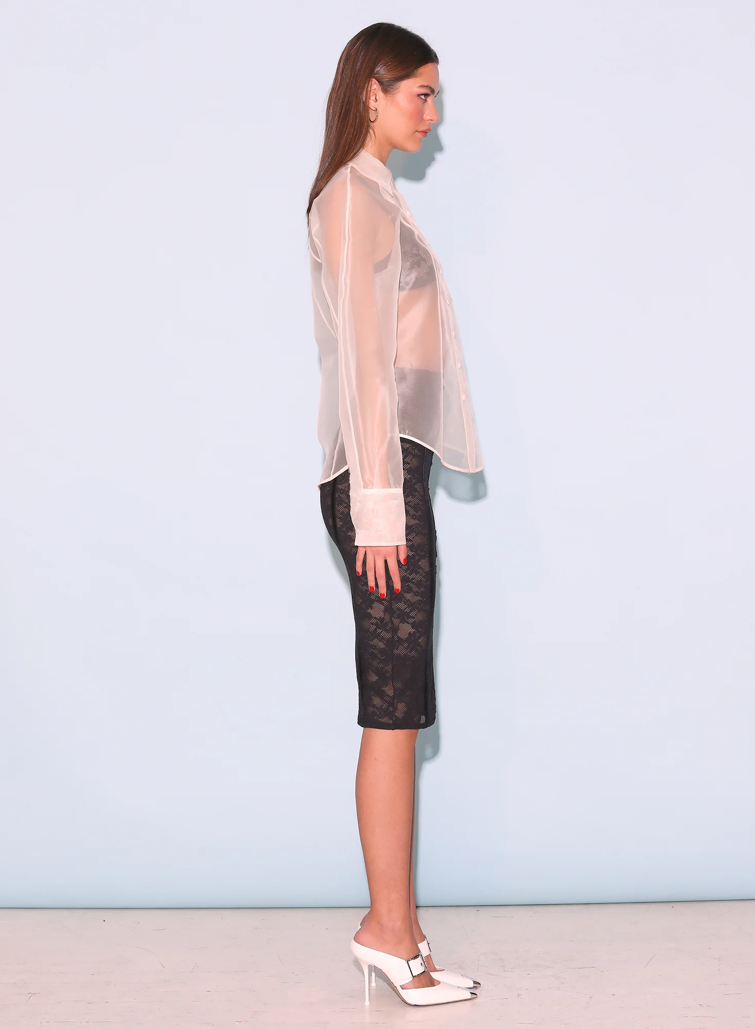 Silk Organza Button Down - Image 6