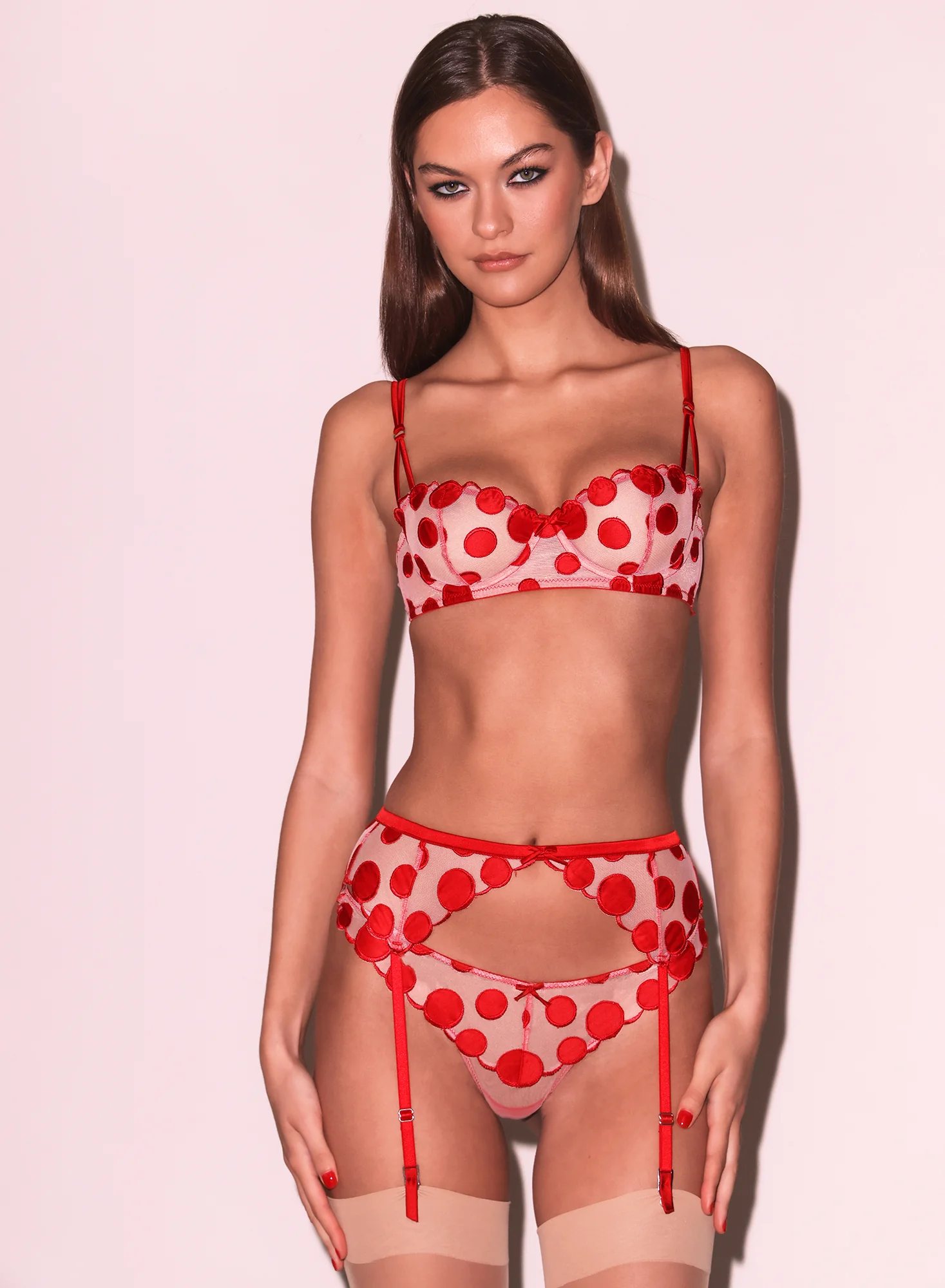 Some Like It Dot Garter Belt - Image 4