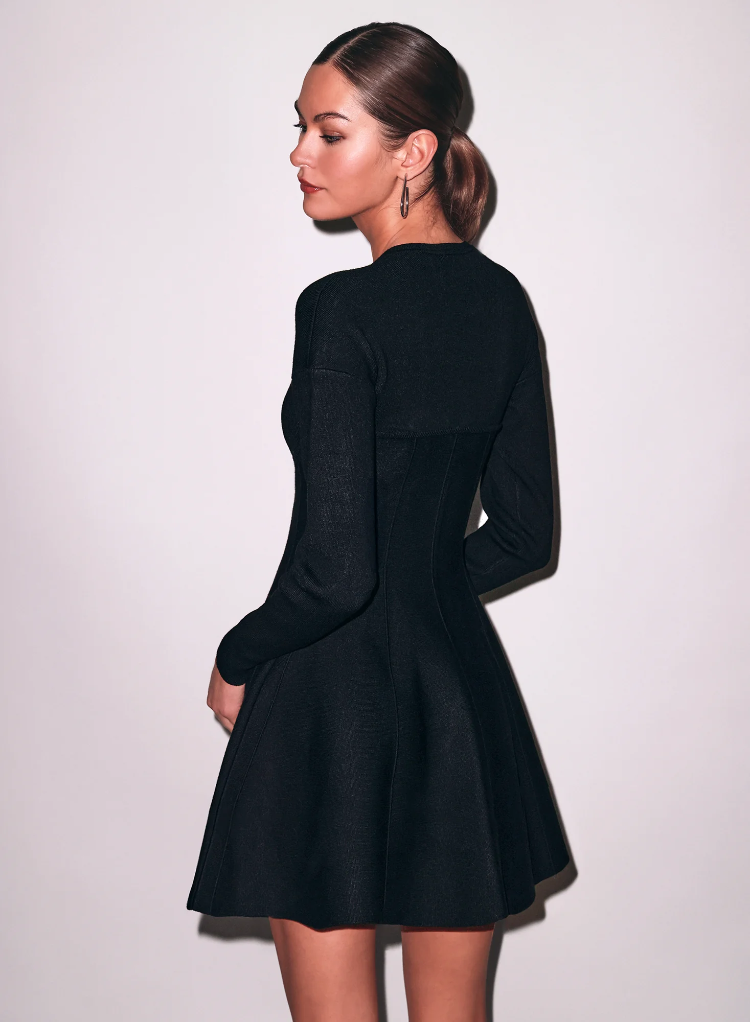 V-Neck Flared Corset Dress - Image 5