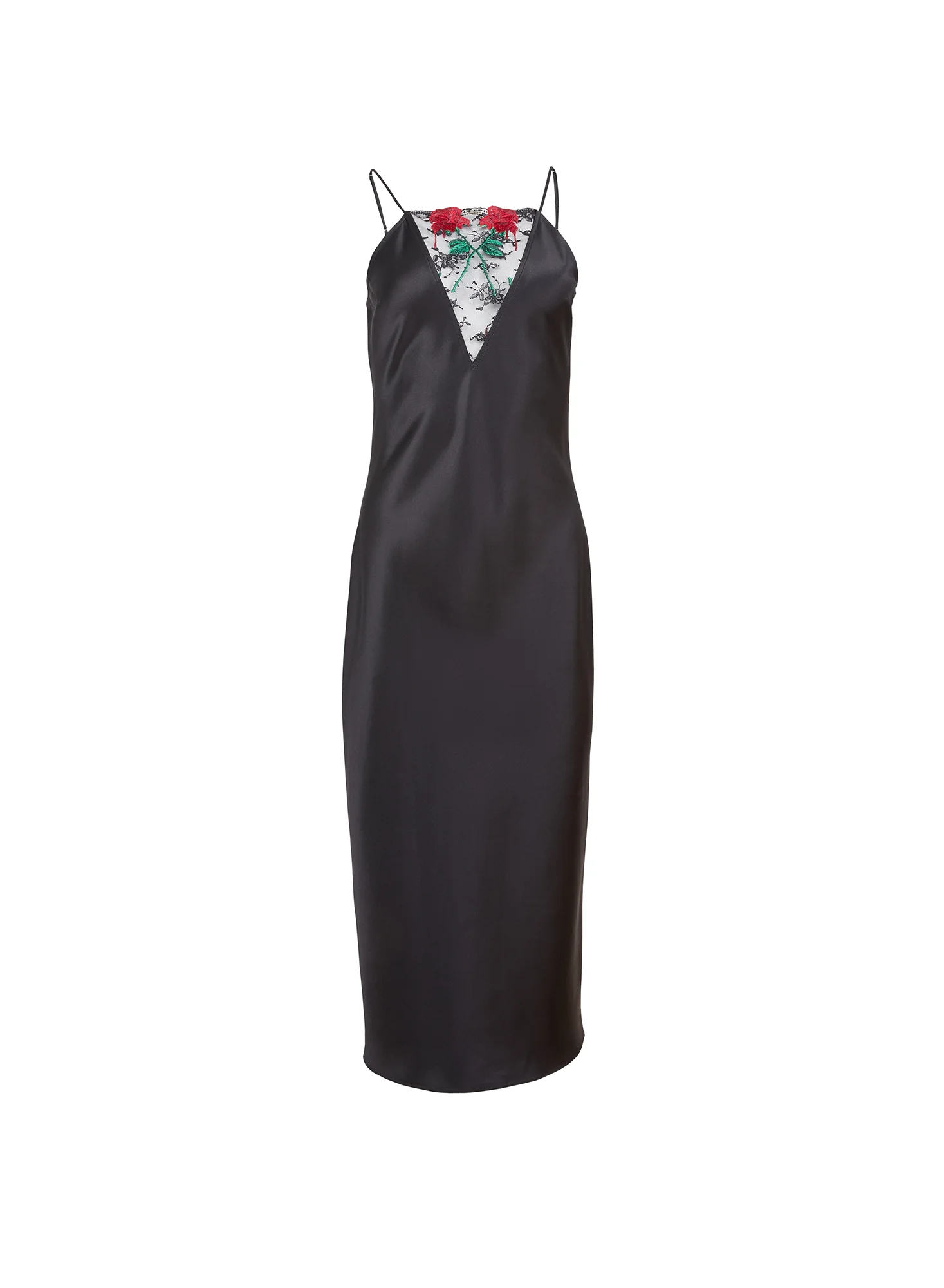 Vampire Rose Embroidery Slip Dress - Image 4