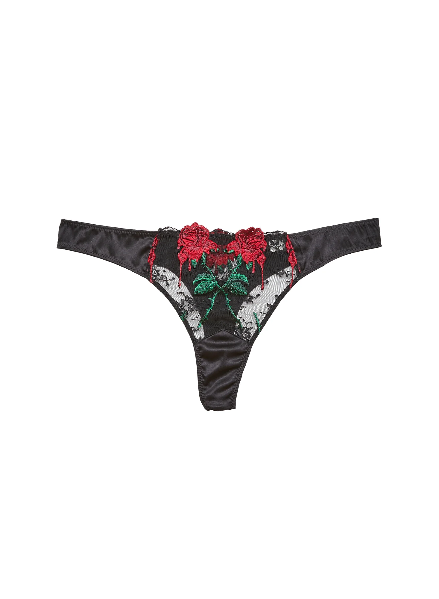 Vampire Rose Embroidery Thong - Image 2
